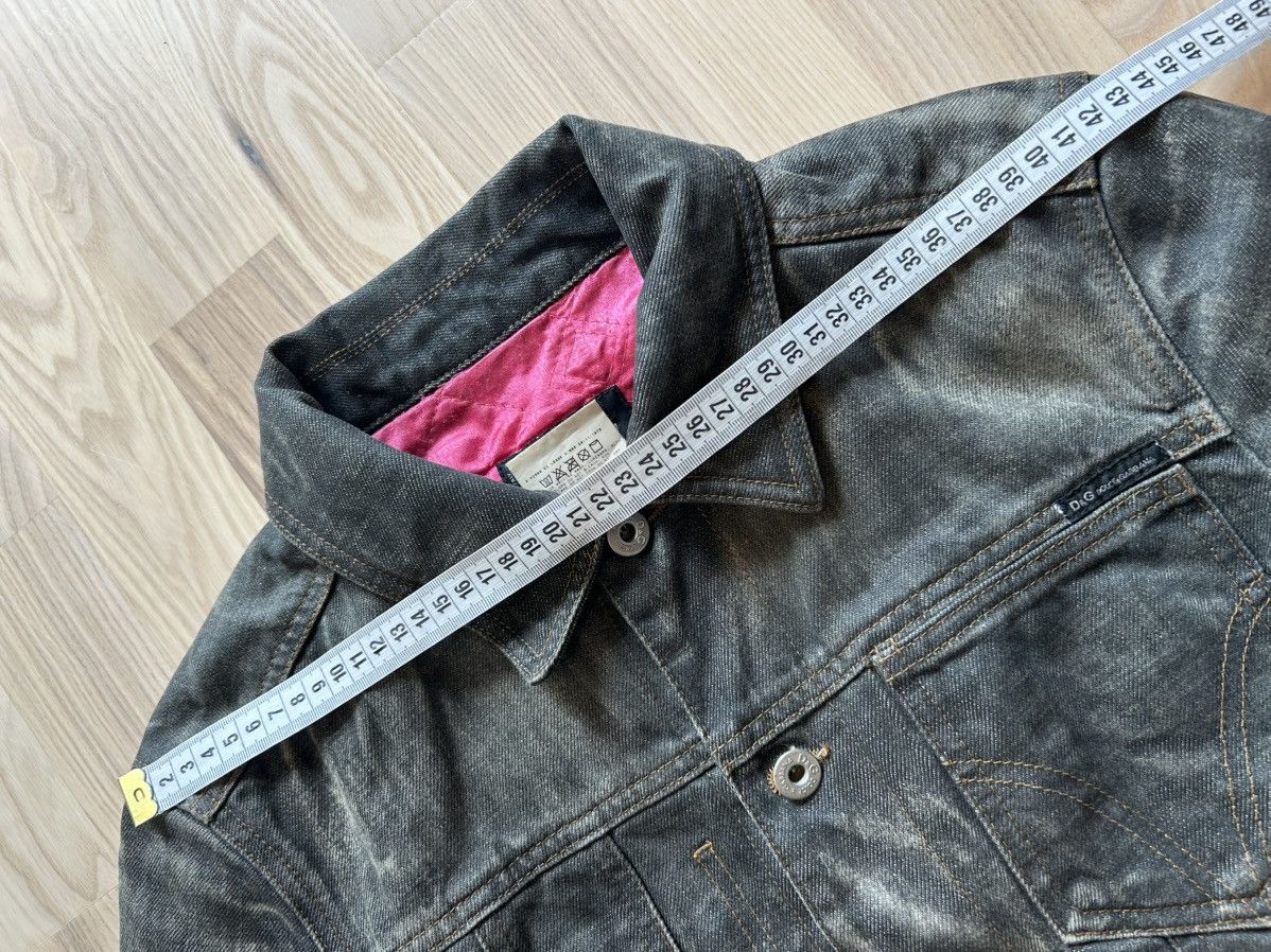 Dolce & Gabbana Dolce & Gabbana AW2003 Archive Cropped Waxed Denim Jacket Size S / US 4 / IT 40 - 6 Thumbnail