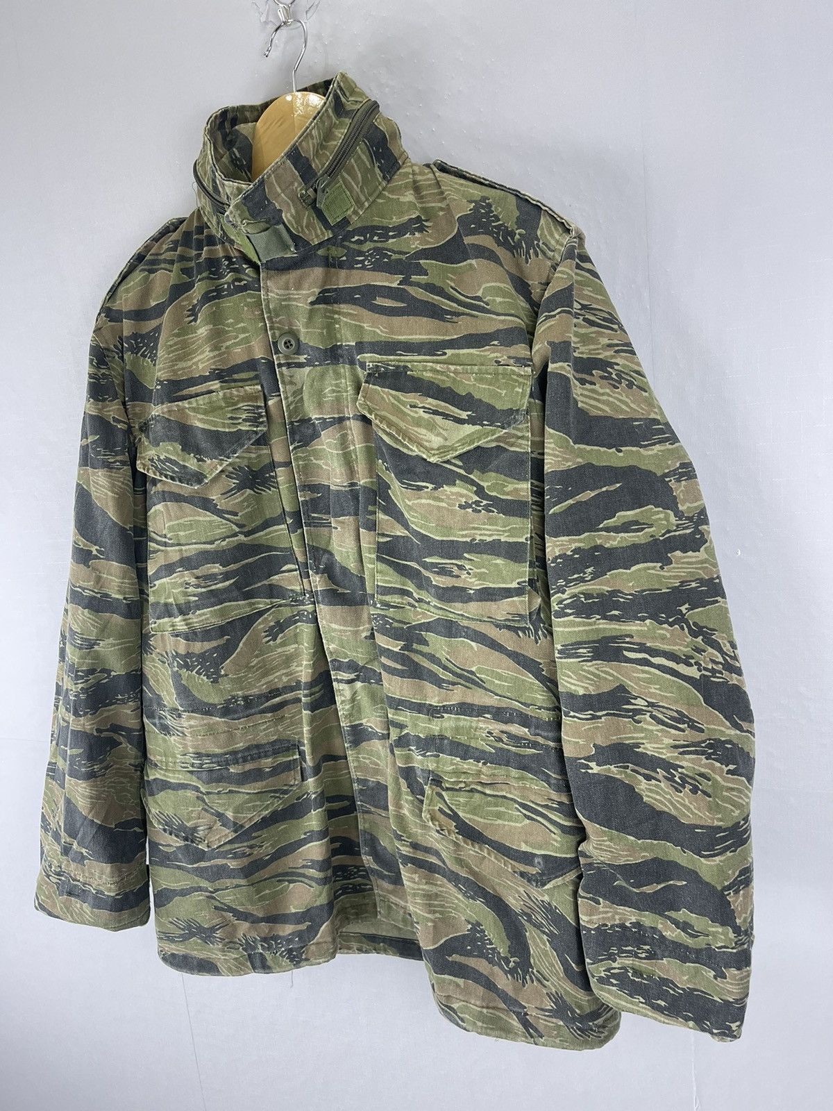 Alpha Industries Vintage Alpha Industries M-65 Tiger Stripe Camo Field Jacket Size US M / EU 48-50 / 2 - 2 Thumbnail