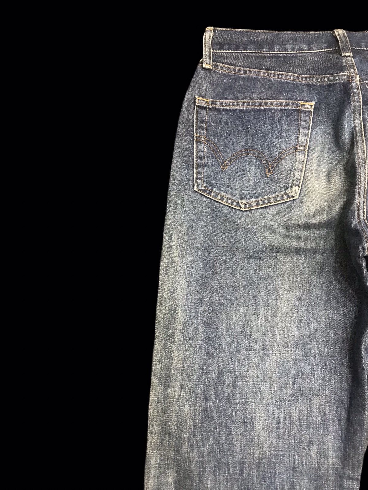 Edwin 💥90s Style💥Vintage EDWIN 503z Mudwash Distressed Denim F46 Size US 28 / EU 44 - 11 Thumbnail