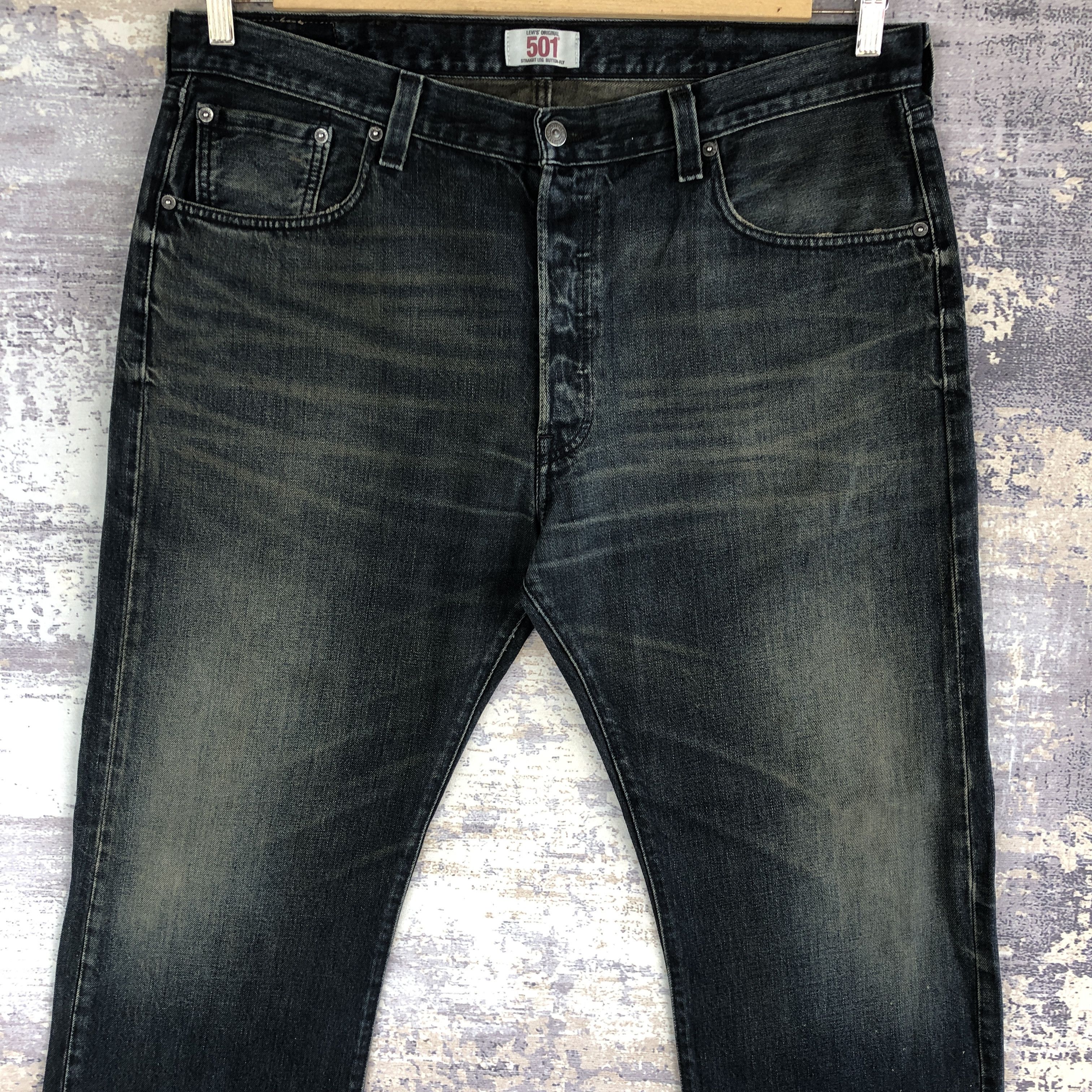 Levi's Vintage Y2K Levis 501 Stonewash Jeans Levi's Faded Denim Size US 38 / EU 54 - 3 Thumbnail