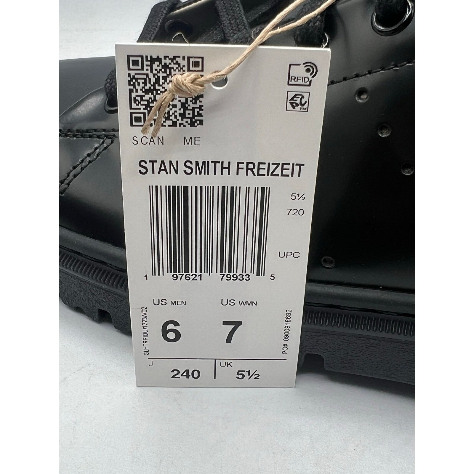 Adidas Adidas Stan Smith Freizeit “Core Black” size 6 men’s Size US 6 / EU 39 - 6 Thumbnail