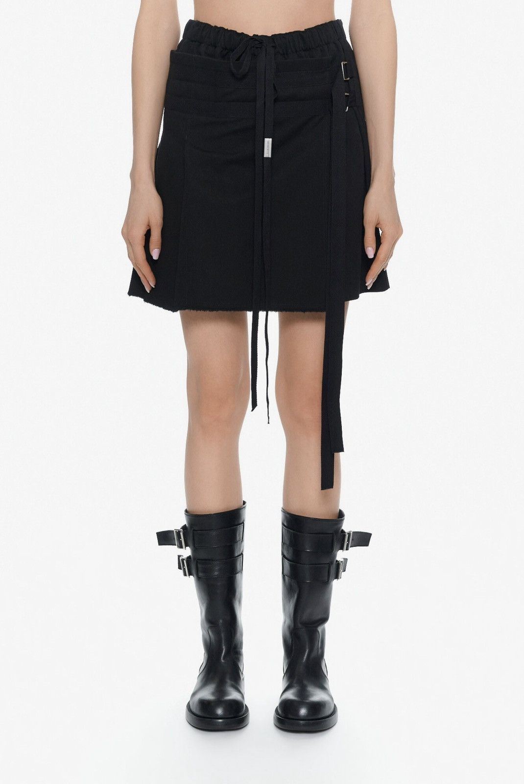 Ann Demeulemeester Last Ann Demeulemeester Ava Apron Black Skirt Size 25" / US 0 / IT 36 - 1 Thumbnail