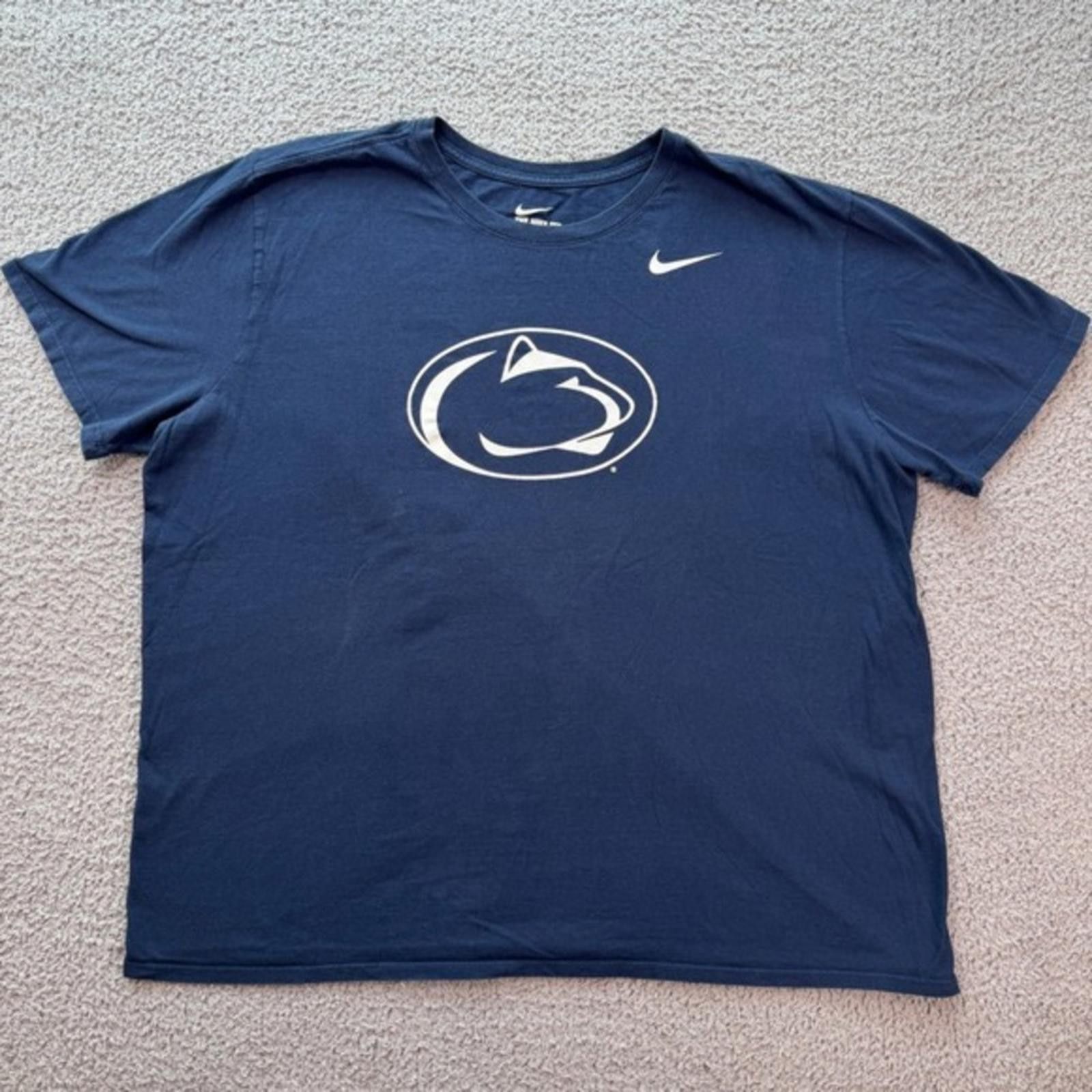 Nike Nike Penn State Nittany Lions Mens Navy T-Shirt XXL Size US XXL / EU 58 / 5 - 1 Thumbnail