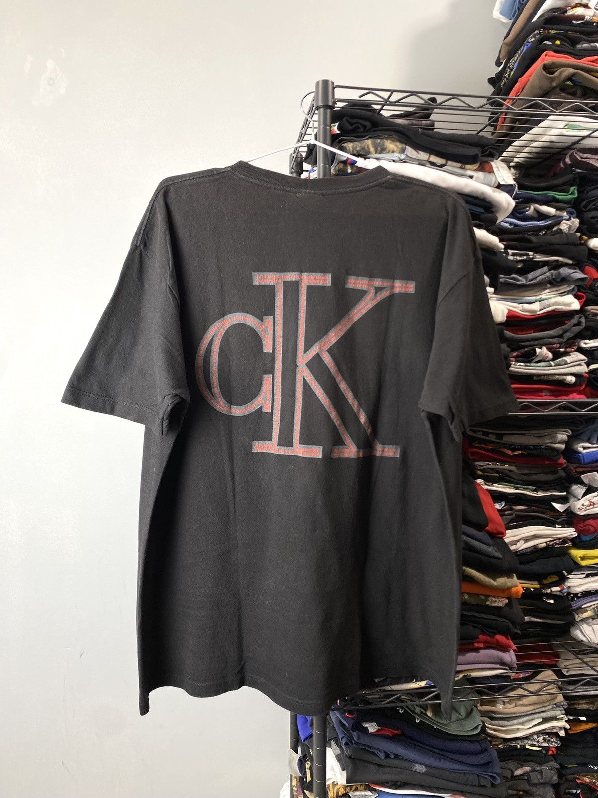 Calvin Klein 205W39NYC Vintage Archive Calvin Klein Reflective T Shirt Size US L / EU 52-54 / 3 - 2 Thumbnail