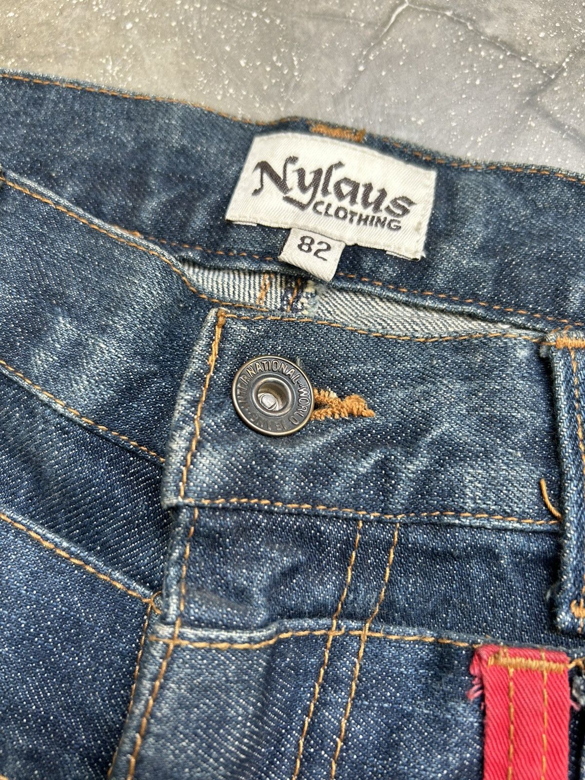Japanese Brand Nylaus Jeans Double Waist Distressed Pant Size 32 Size US 32 / EU 48 - 6 Thumbnail