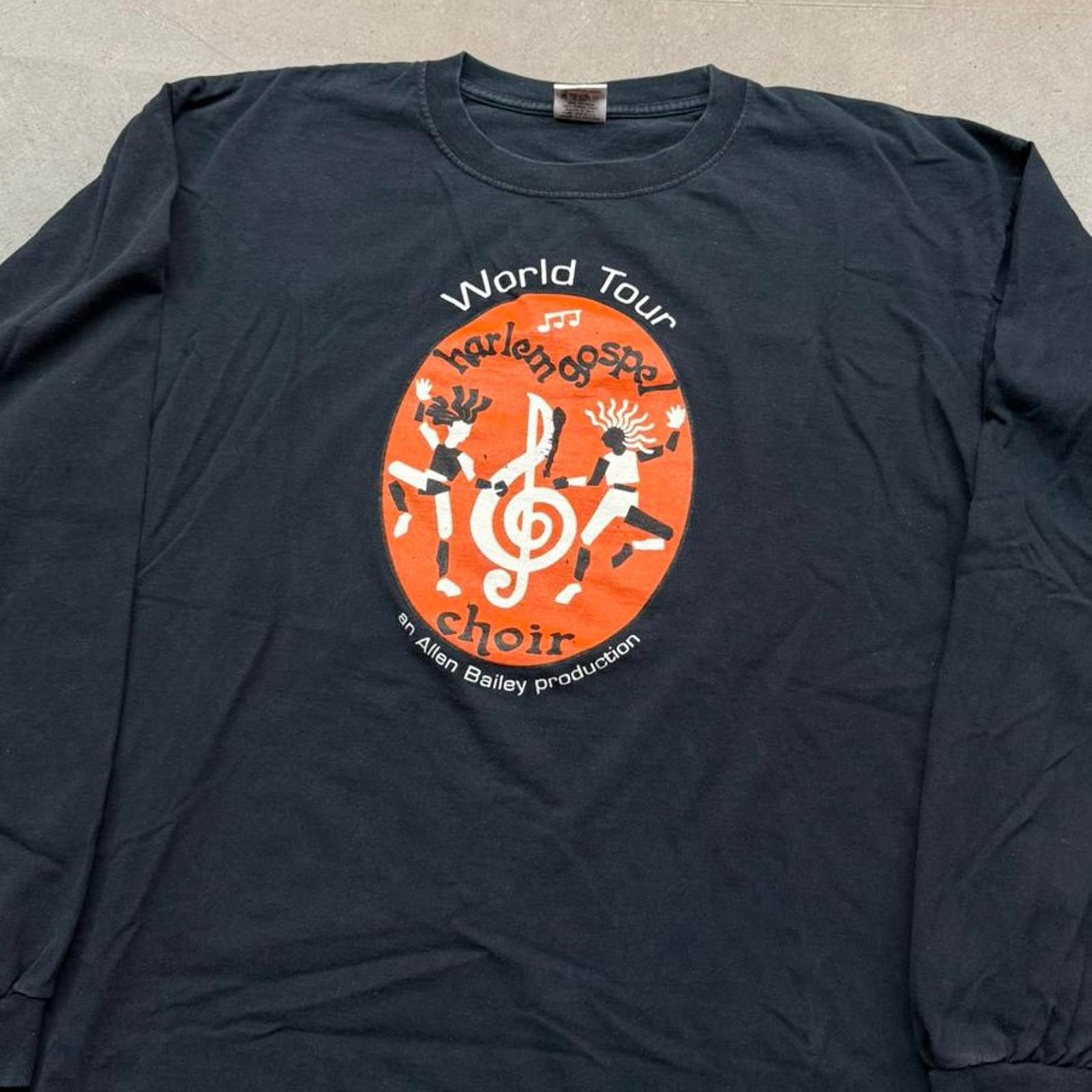 Anvil Vintage 90s Harlem Gospel Choir World Tour Long Sleeve Tee Size US XXL / EU 58 / 5 - 1 Thumbnail