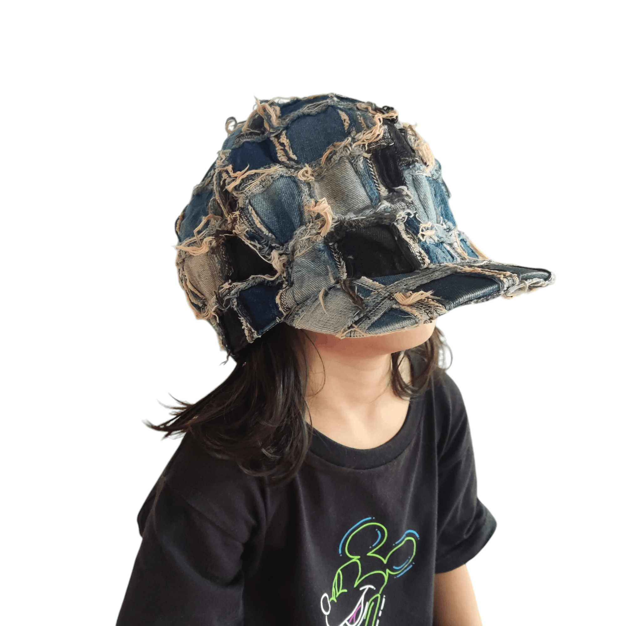 Japanese Brand Japanese brand sashiko boro denim patch cap Size ONE SIZE - 4 Thumbnail