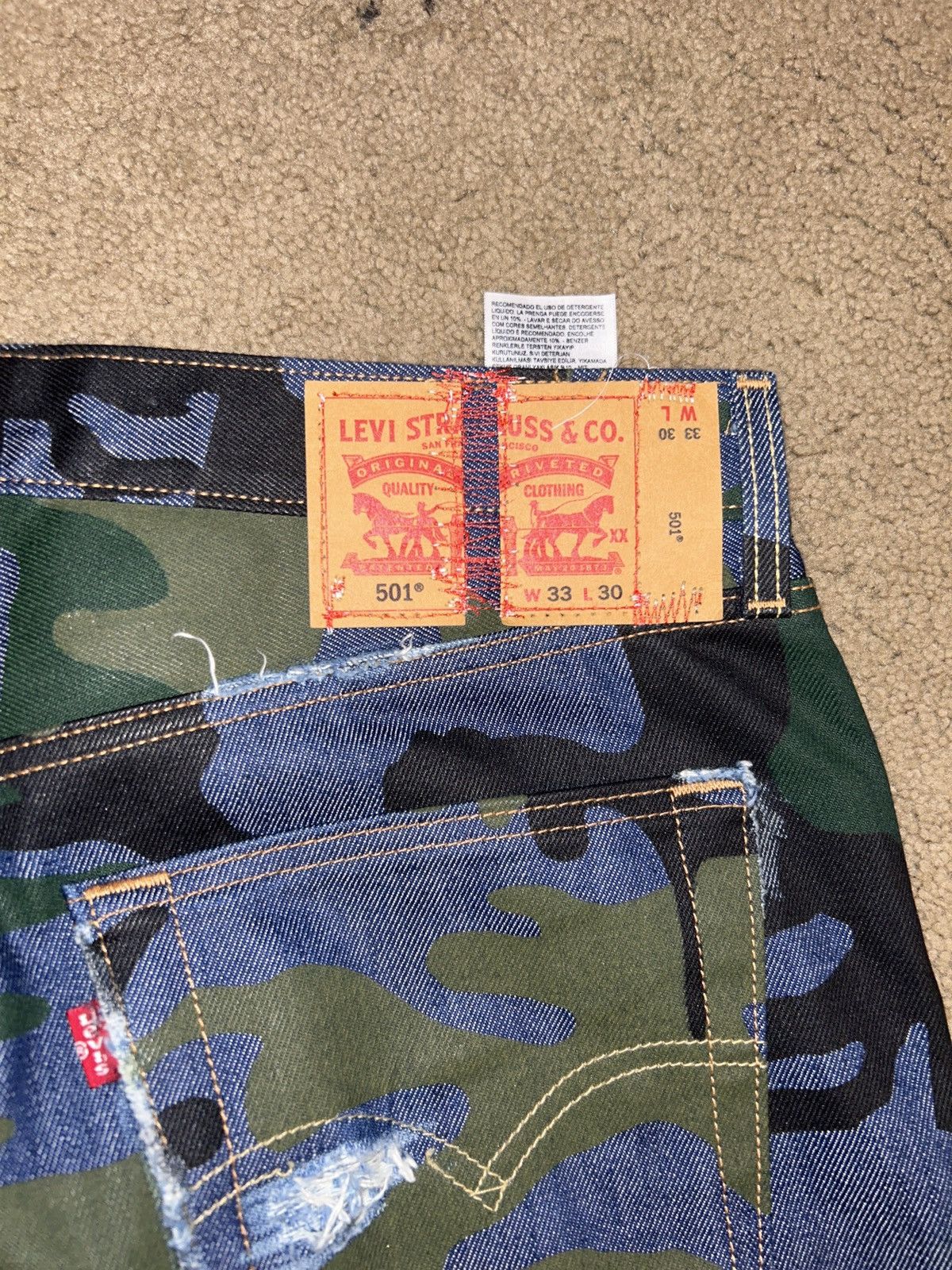 Vintage Custom Levis jeans Size US 33 - 5 Thumbnail
