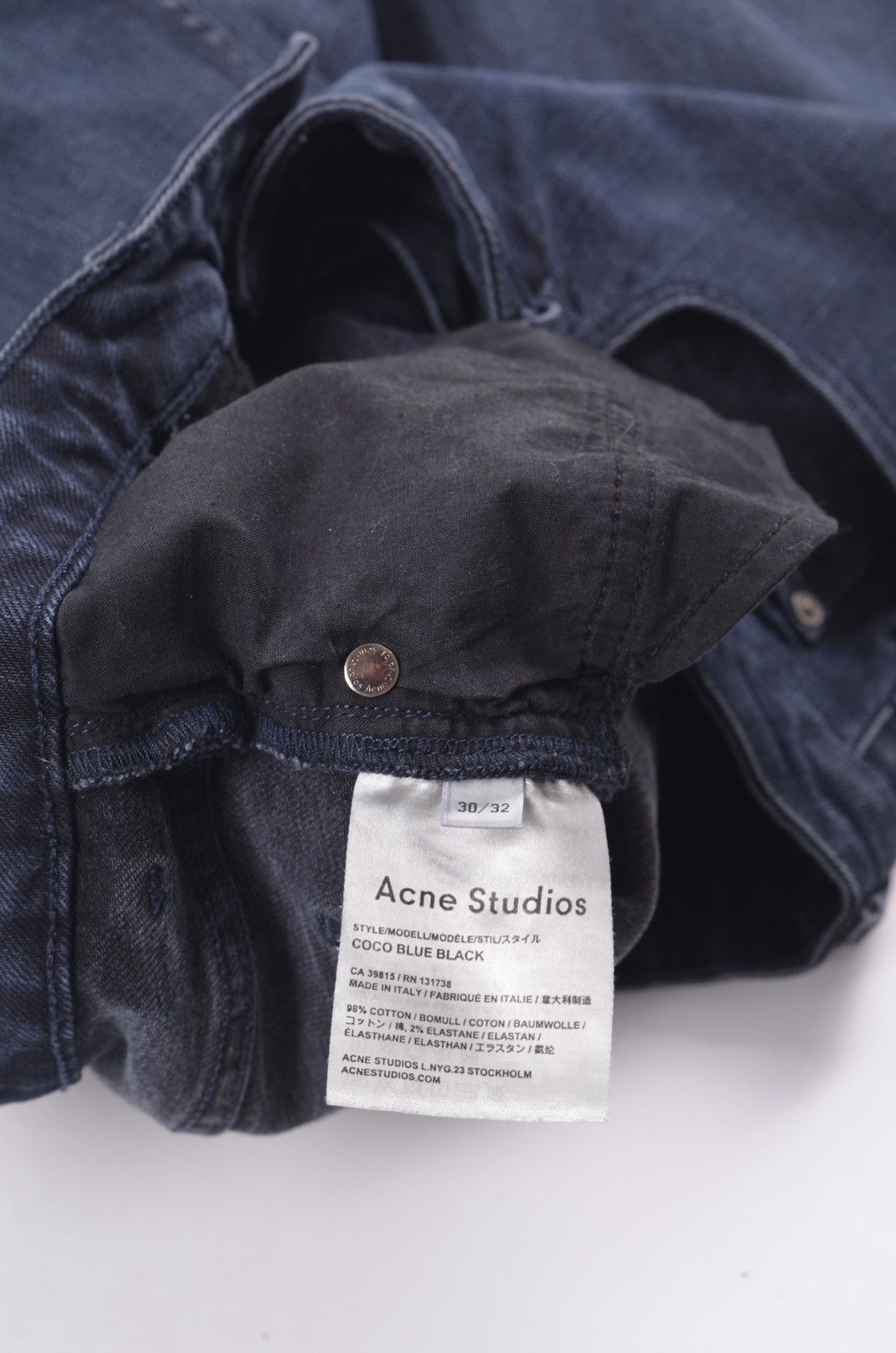 Acne Studios acne studios denim pants coco blue black sz 30 Size US 30 / EU 46 - 5 Thumbnail