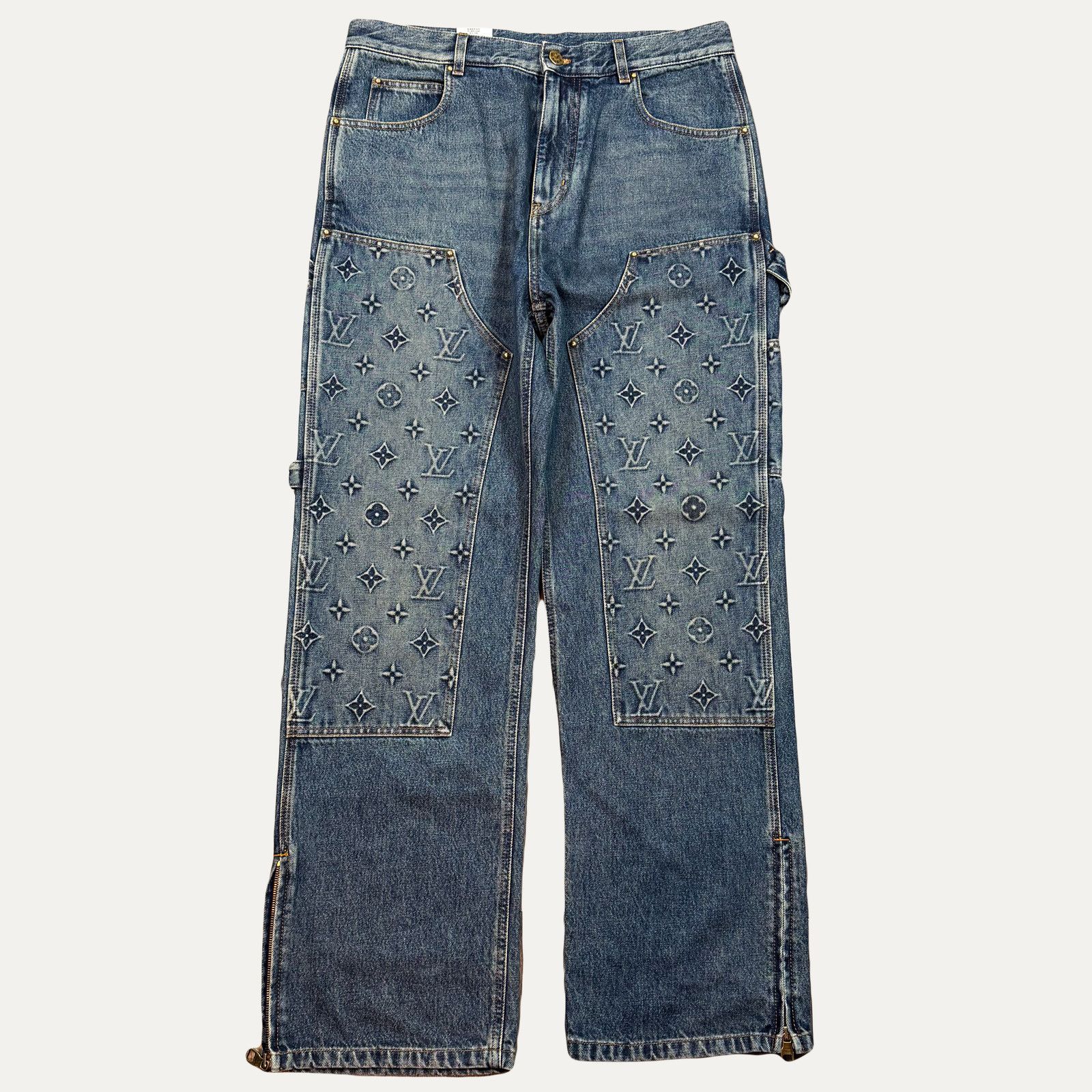 Louis Vuitton Louis Vuitton Monogram Double Knee Denim Jeans Size US 34 / EU 50 - 1 Thumbnail