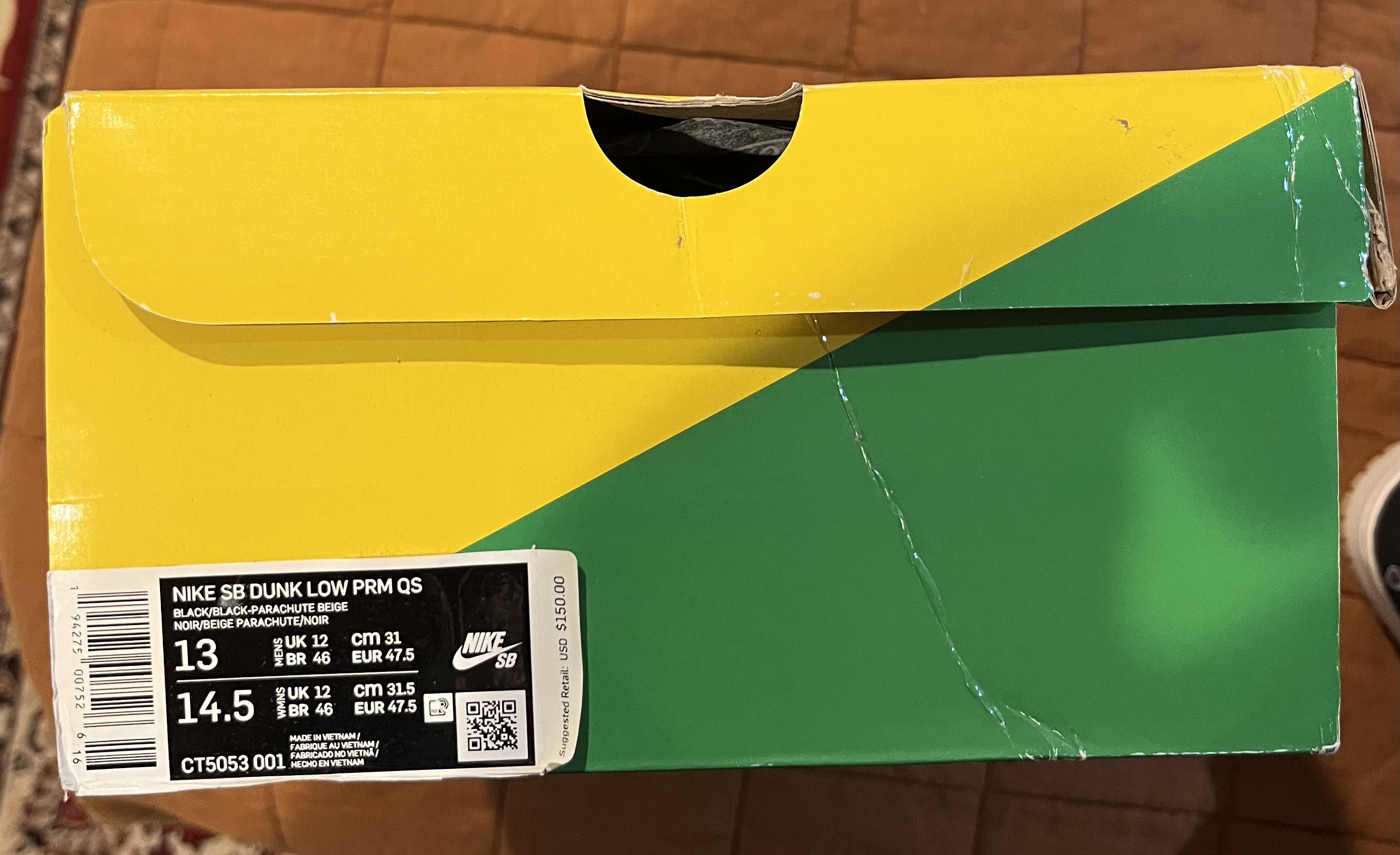 Nike × Travis Scott Travis Scott x Nike SB Dunk Low "Cactus Jack" Size US 13 / EU 46 - 3 Thumbnail