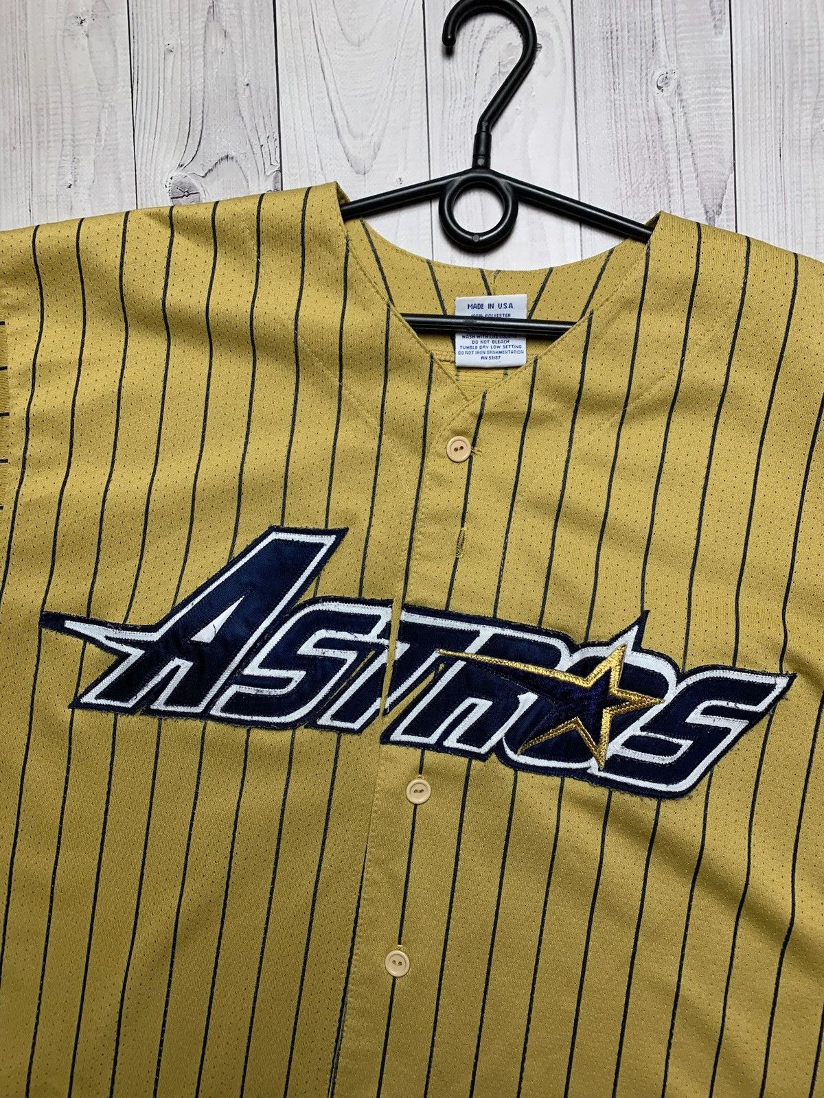 MLB × Vintage Vintage Houston Astros jersey Gold very rare USA size XL Size US XL / EU 56 / 4 - 2 Thumbnail
