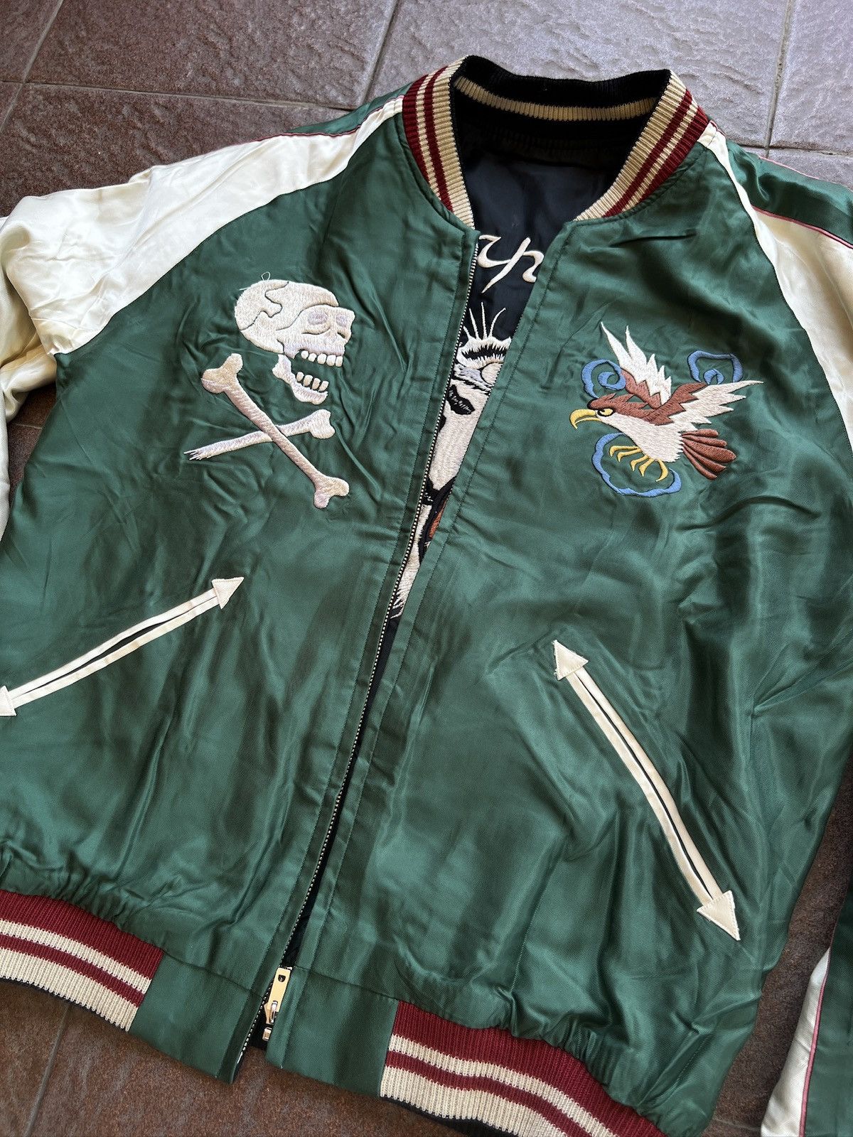 Tailor Toyo Tailor Toyo TIGER HEAD X CHEVY LOVER Sukajan Souvenir Jacket Size US M / EU 48-50 / 2 - 6 Thumbnail