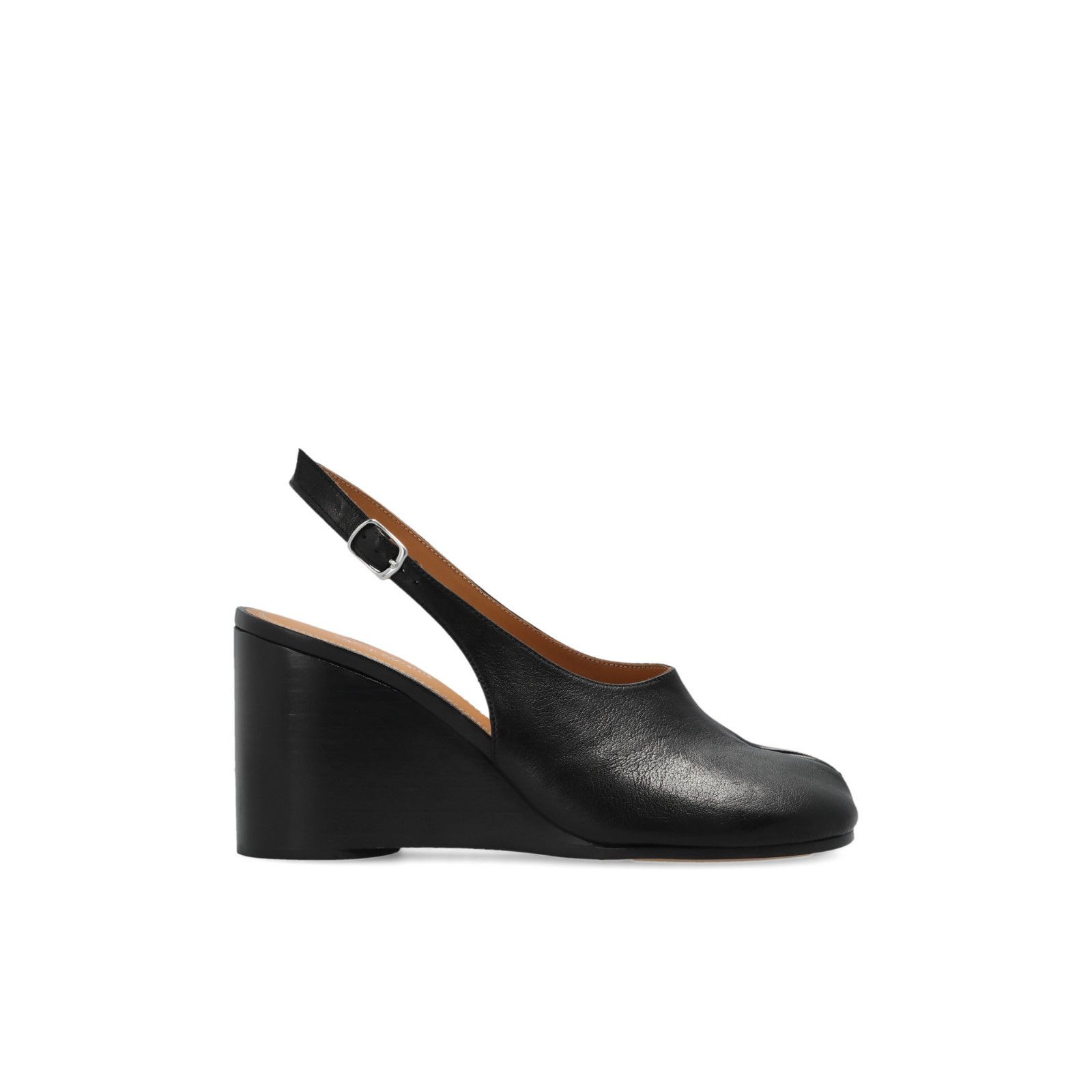 MAISON MARGIELA Tabi Black 90mm Wedge Pumps New & Authentic
