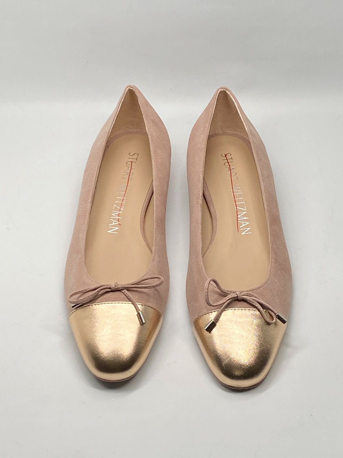 Stuart Weitzman Stuart Weitzman Cap Toe Suede Ballet Flats size 9.5 Size US 9.5 / IT 39.5 - 2 Thumbnail