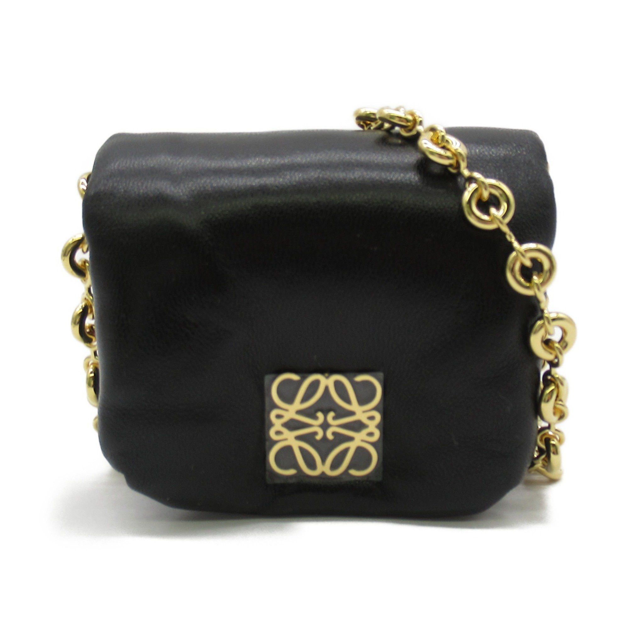 image of Loewe Puffer Goya Case Black Shiny Napalamu C896120X031100, Women's