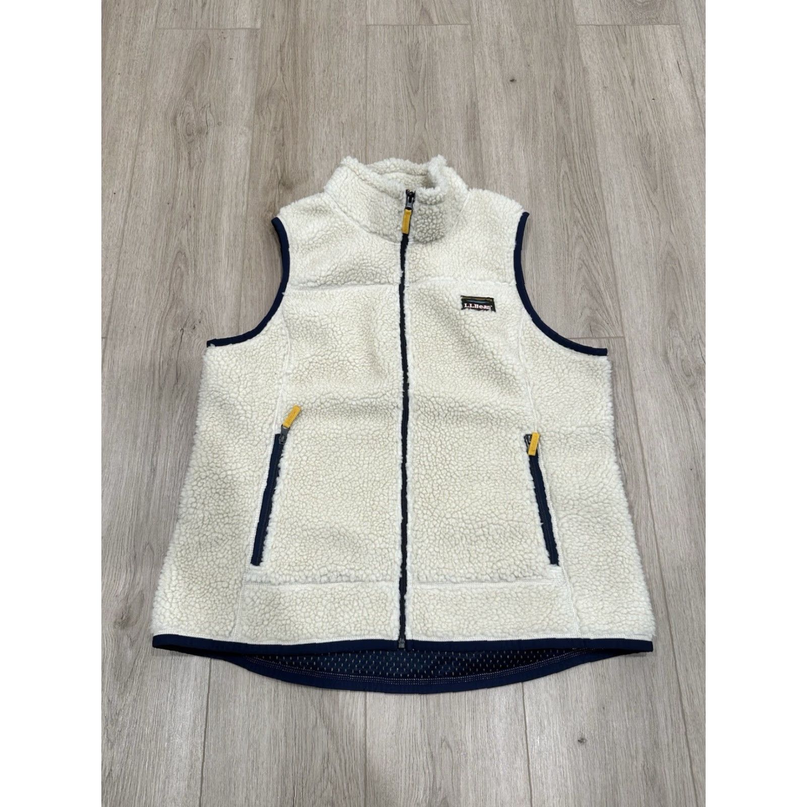 Vintage NWT LL Bean Vest Sleeveless Jacket Mountain Pile Fleece Womens XL Natural Size XL / US 12-14 / IT 48-50 - 2 Thumbnail