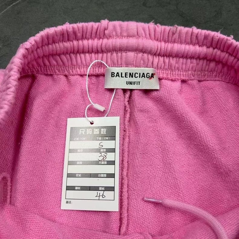Balenciaga Balenciaga size S Pink double-B embroidered logo shorts Size 24" / US 00 / IT 34 - 3 Thumbnail