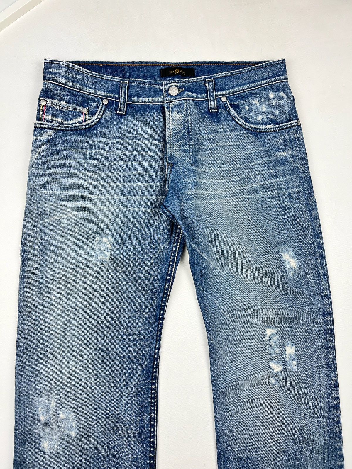Japanese Brand × Takeshy Kurosawa × Vintage Takeshy Kurosawa Distressed Denim Jeans Japanese Style Size US 34 / EU 50 - 5 Thumbnail