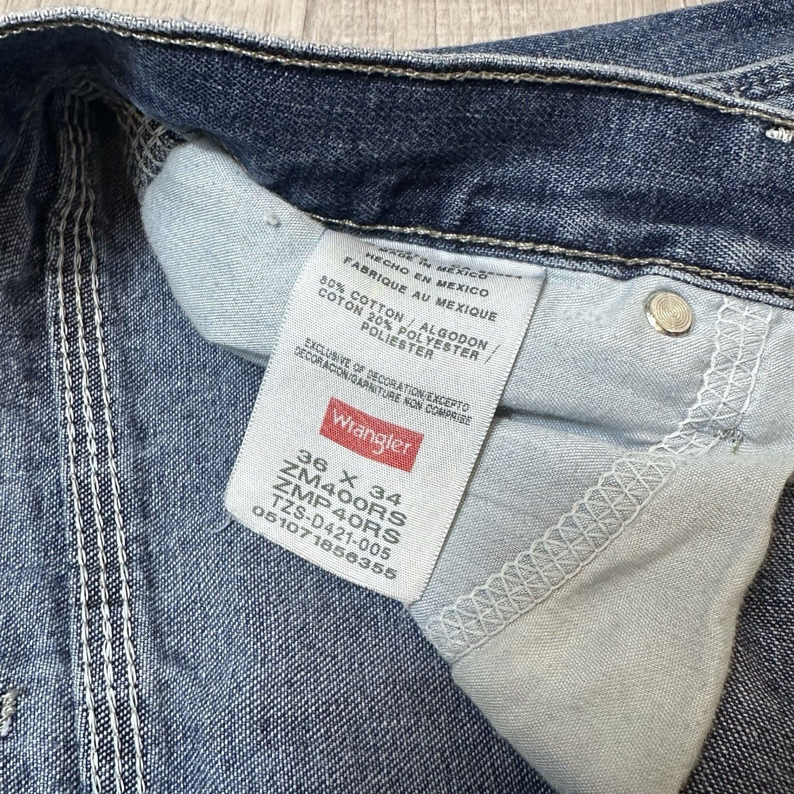 Wrangler Wrangler Authentics Men's 36X34 Carpenter Jeans Straight Size US 36 / EU 52 - 5 Thumbnail