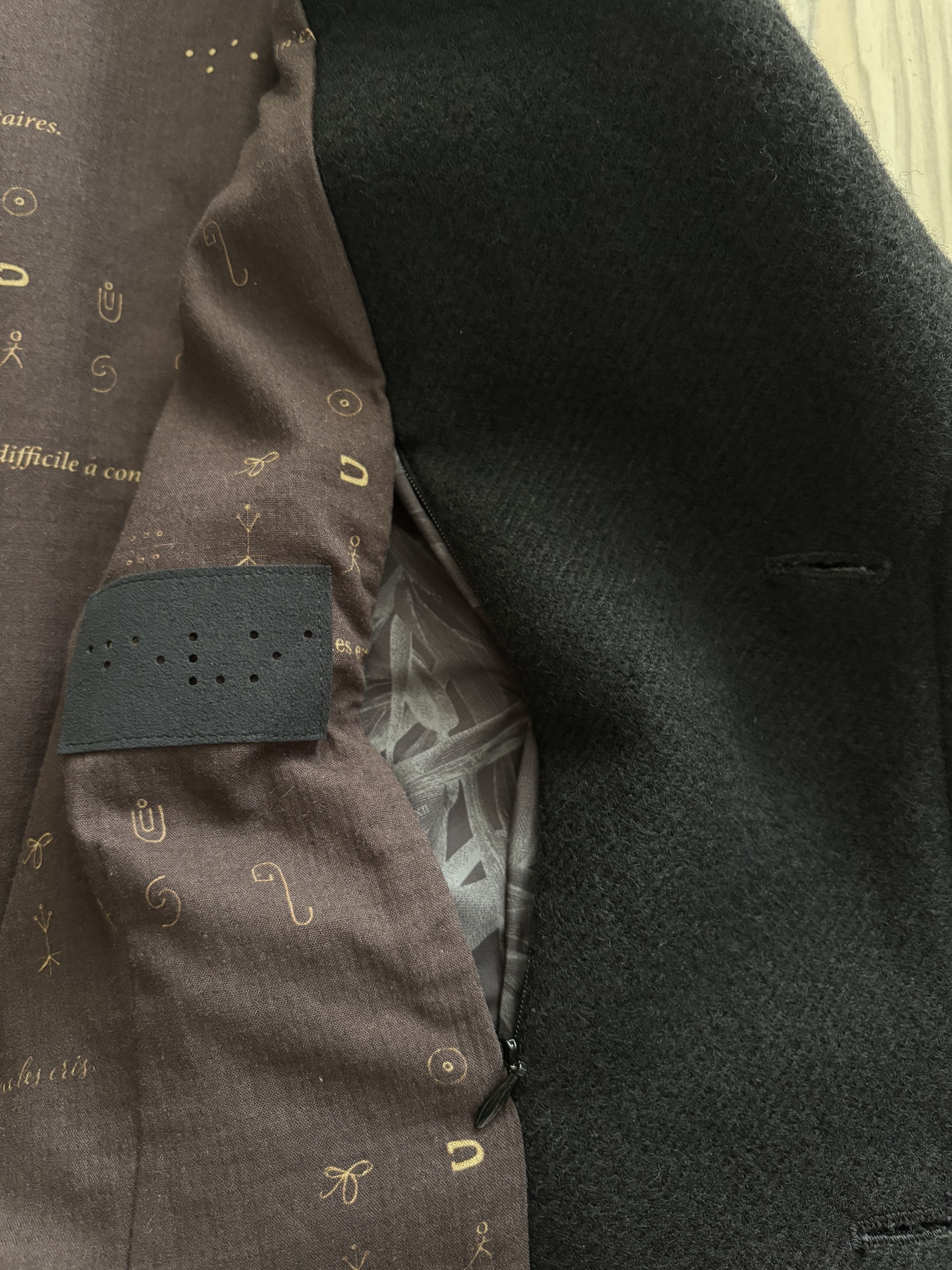 Devoa DEVOA Loose Fit Jacket Linen / Virgin Wool （BLACK） Size US L / EU 52-54 / 3 - 7 Thumbnail