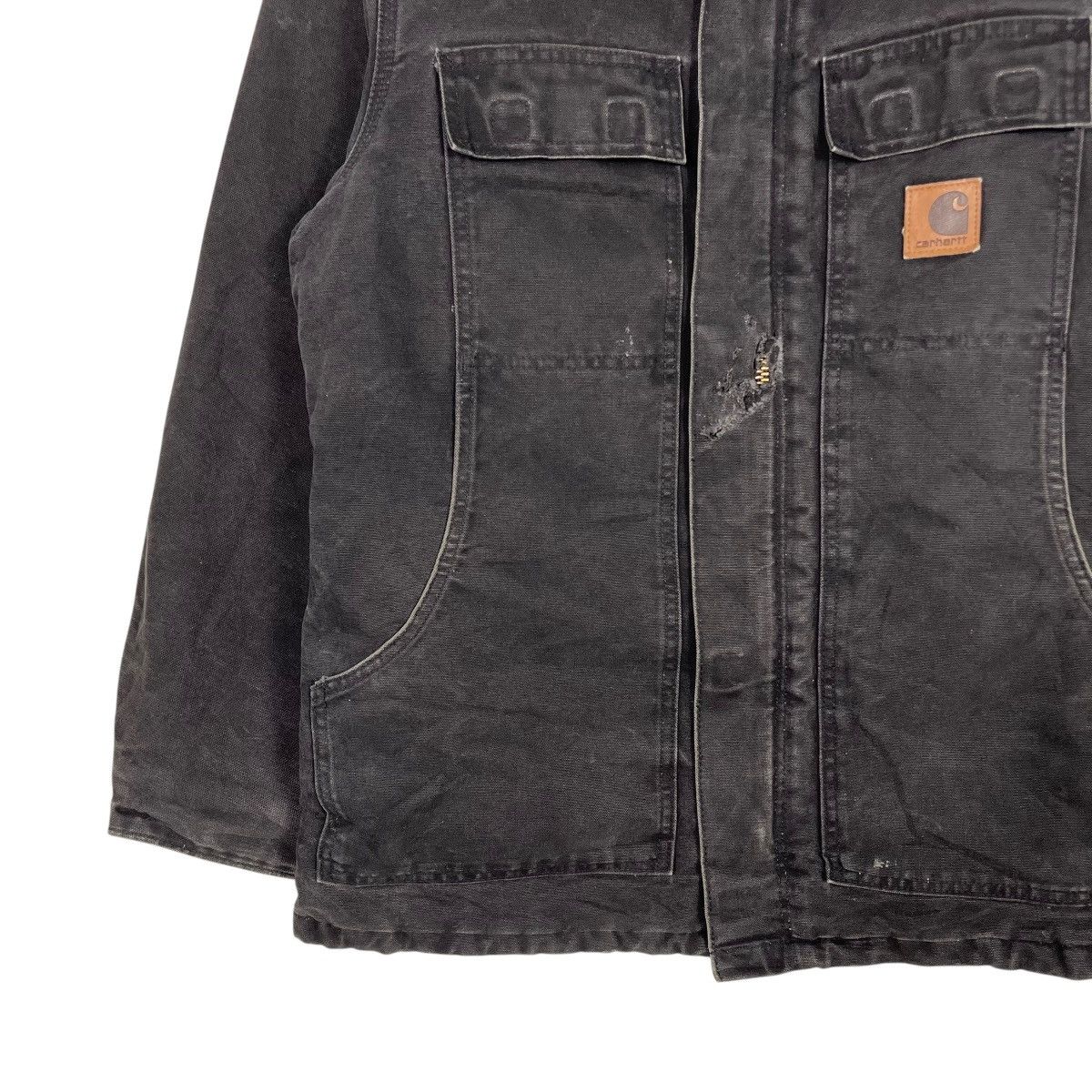 Carhartt Vintage Carhartt Black Denim Heavyweight Jacket Size US M / EU 48-50 / 2 - 3 Thumbnail