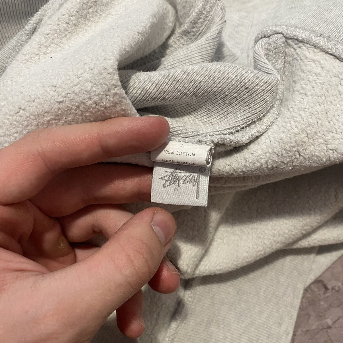 Stussy STUSSY SWEATSHIRT CENTER LOGO GREY 00s Size US M / EU 48-50 / 2 - 13 Thumbnail