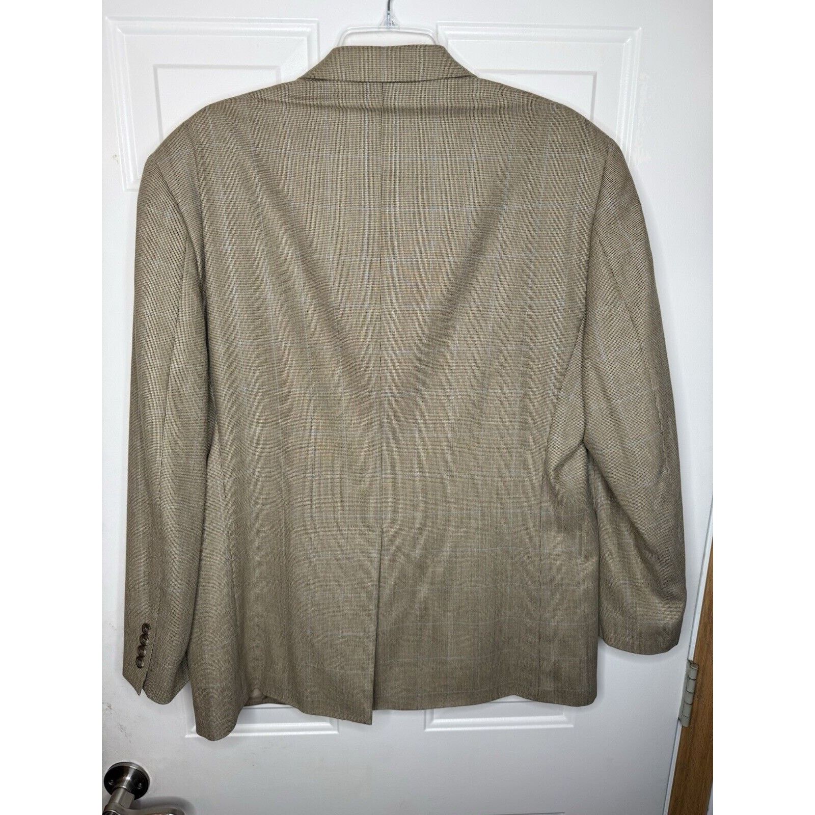 Lauren Ralph Lauren Lauren Ralph Men Sport Coat Blazer Beige Plaid Silk Wool 42R Size US XL / EU 56 / 4 - 11 Thumbnail