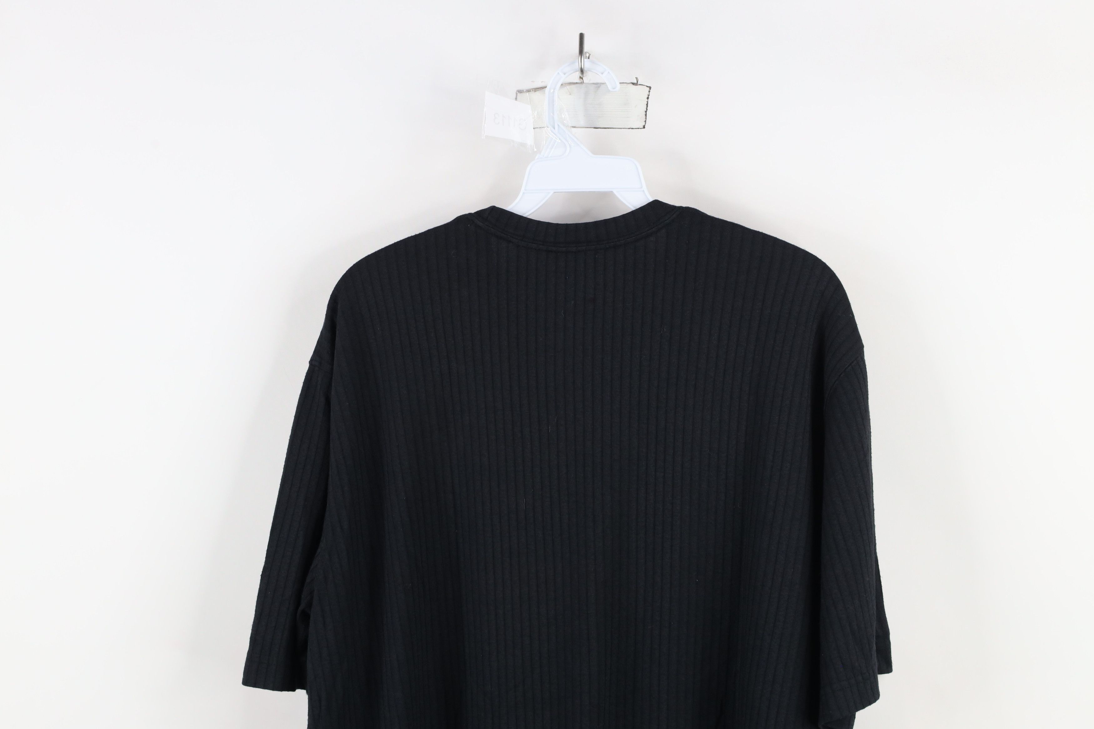 Vintage Vintage 90s Streetwear Striped Knit Short Sleeve T-Shirt Size US M / EU 48-50 / 2 - 9 Thumbnail