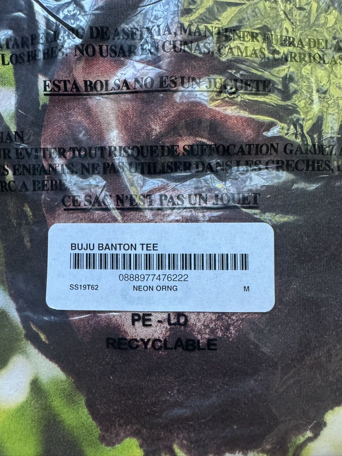 Supreme Supreme Buju Banton Tee Neon Orange Size US M / EU 48-50 / 2 - 2 Thumbnail