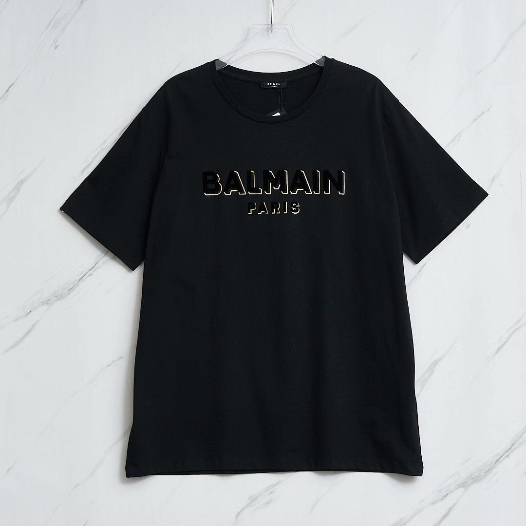 Balmain Balmain Men's Logo Print T-Shirt Size US M / EU 48-50 / 2 - 1 Thumbnail