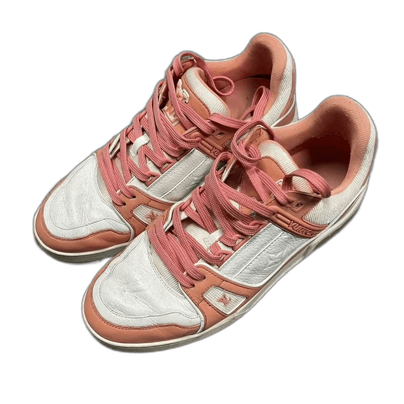 Louis Vuitton Louis Vuitton Peach Pink Trainer Sneakers Size 7 Size US 7 / EU 40 - 1 Thumbnail