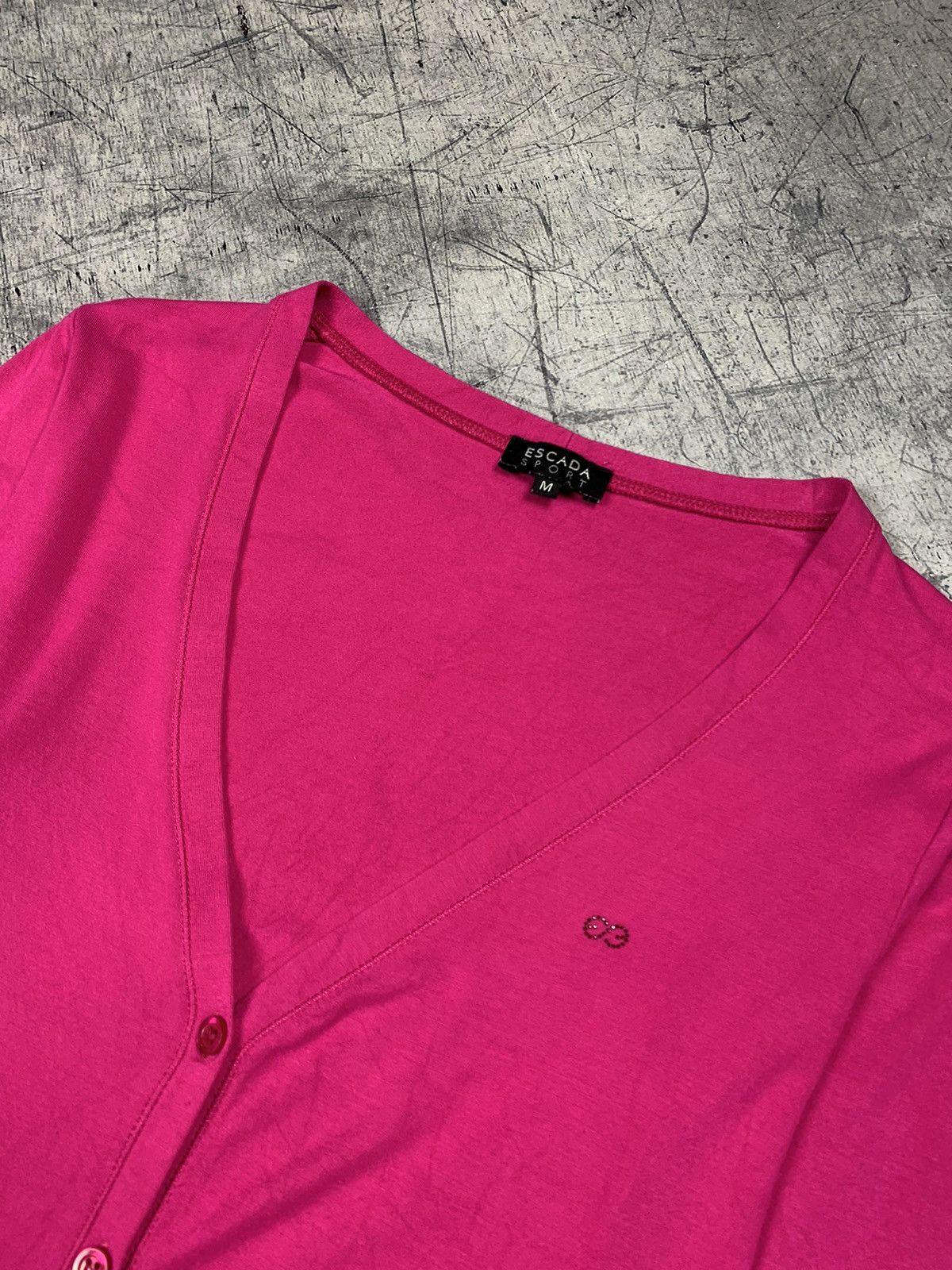 Escada Sport Escada Sport Women’s Cardigan Button Up Size M Pink Y2K Logo Size M / US 6-8 / IT 42-44 - 4 Thumbnail