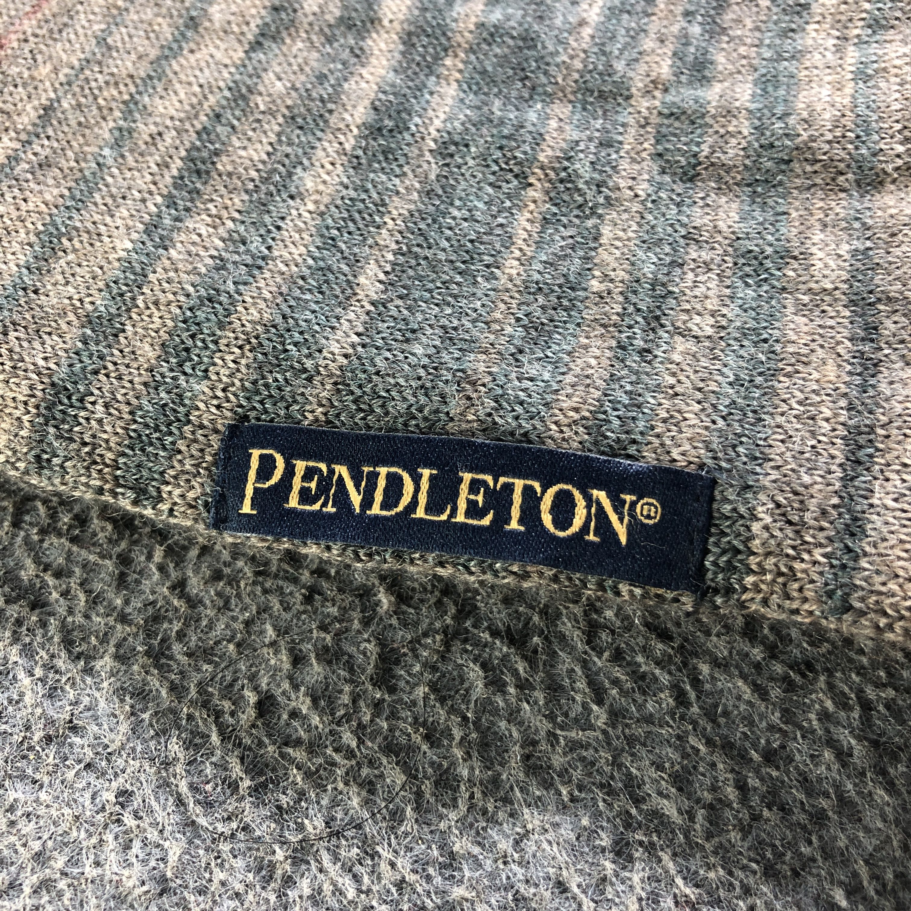 Pendleton Pendleton Striped Wool Scarf Muffler Neckwear V2775 Size ONE SIZE - 4 Thumbnail