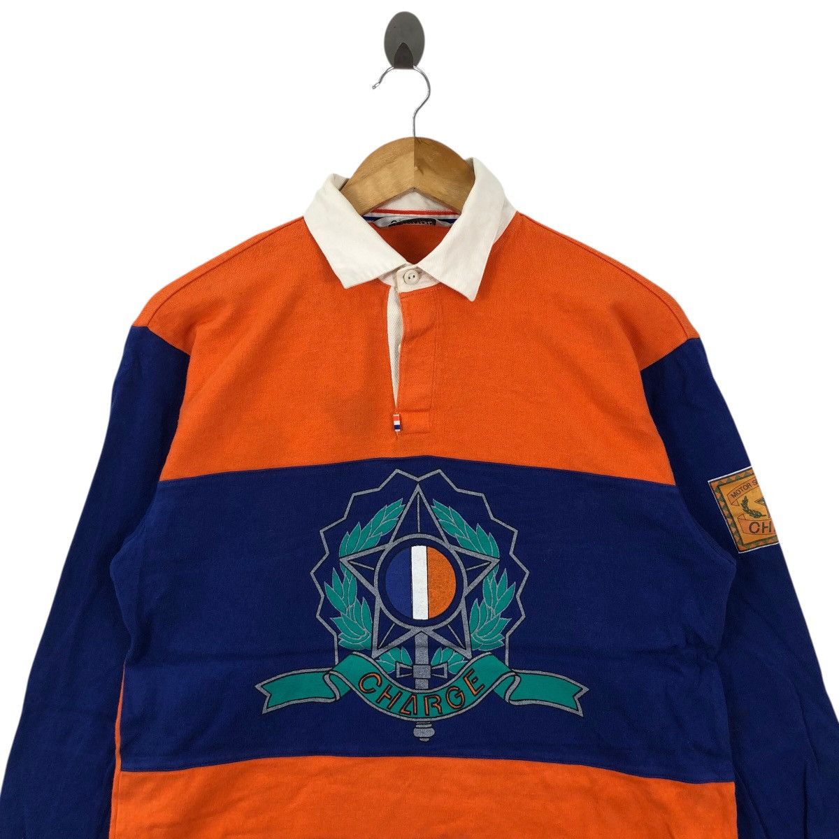 Vintage Vintage 90s CHARGE Polos Rugby Two Tones Size US M / EU 48-50 / 2 - 2 Thumbnail