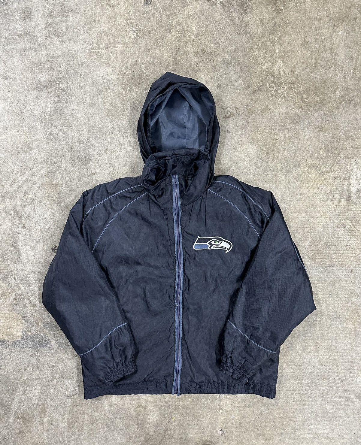 NFL Crazy Y2K NFL Seattle Seahawks Windbreaker Jacket Size US L / EU 52-54 / 3 - 1 Thumbnail
