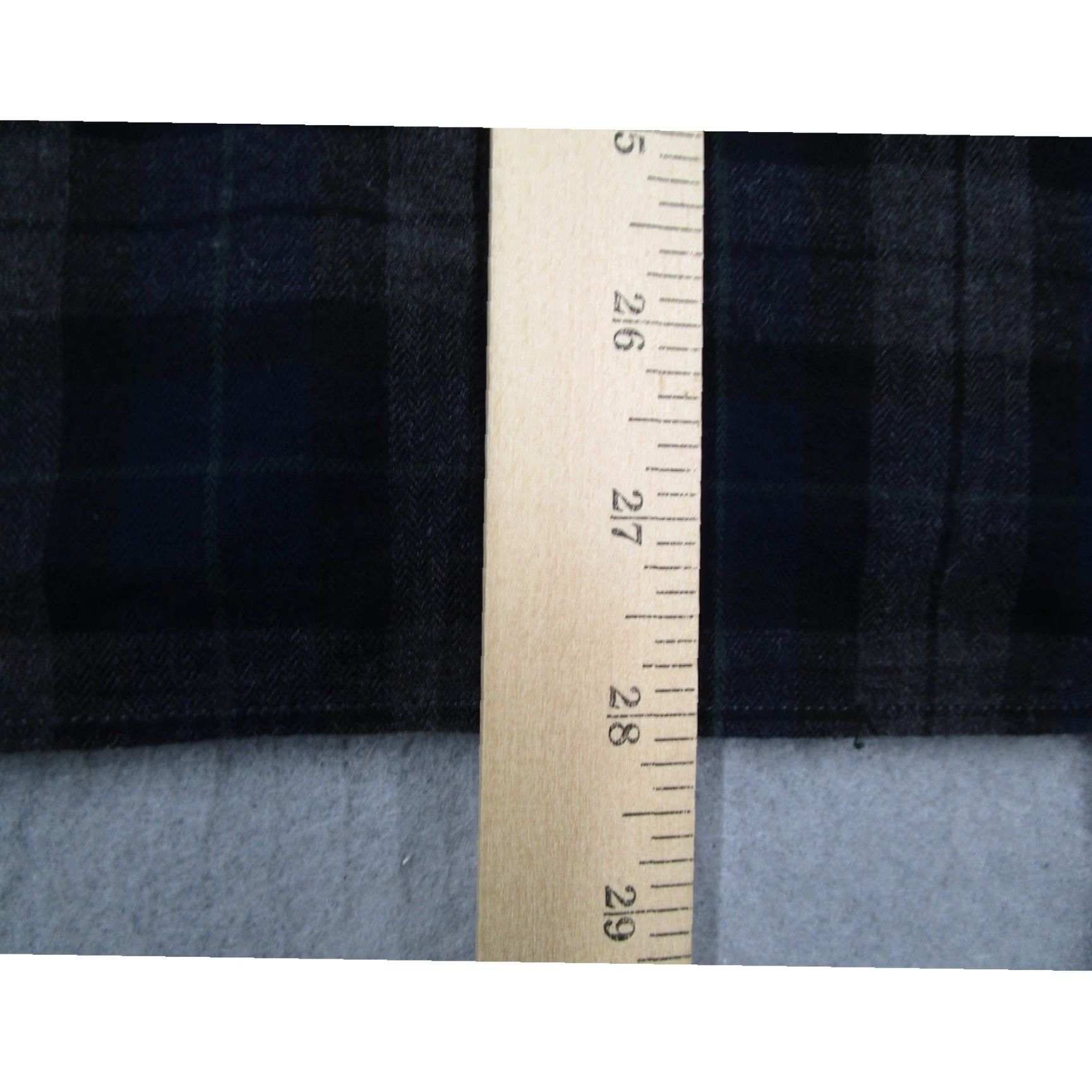 Vintage Tailors Keep San Francisco Men Plaid Flannel Shirt Navy Grey Made in USA Bespoke Size US M / EU 48-50 / 2 - 7 Thumbnail