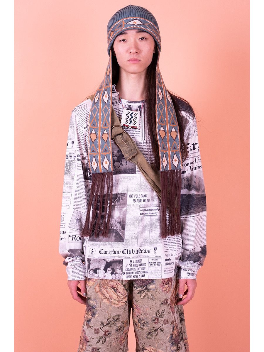Kapital Kapital Gipsy Newspaper crew long sleeve t-shirt Size US S / EU 44-46 / 1 - 5 Thumbnail