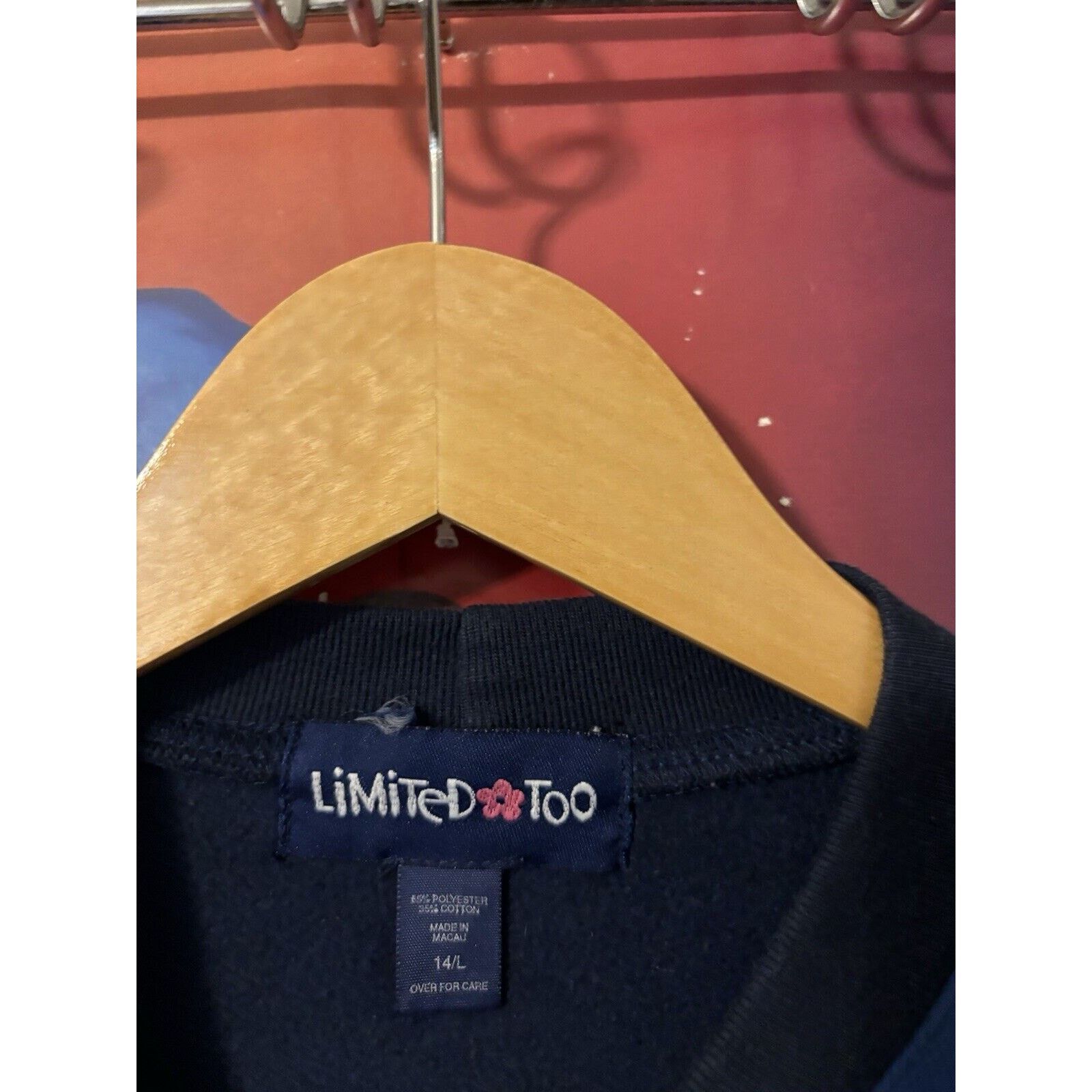 Other Vintage y2k limited too Crewneck blue Size 14/L Size L / US 10 / IT 46 - 3 Thumbnail