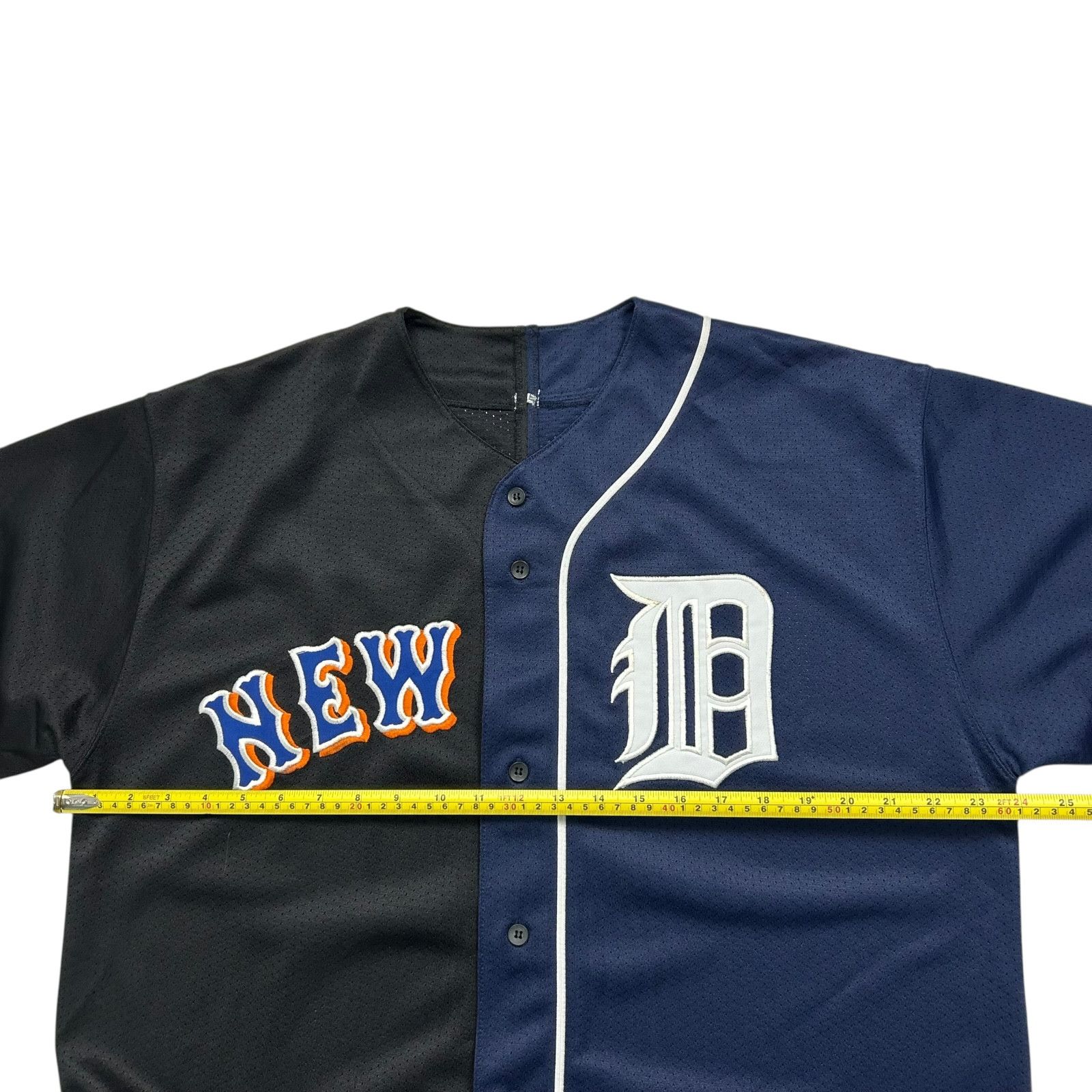 MLB 90s NEW YORK METS DETROIT TIGERS RUSSELL SPLIT JERSEY Size US L / EU 52-54 / 3 - 7 Thumbnail