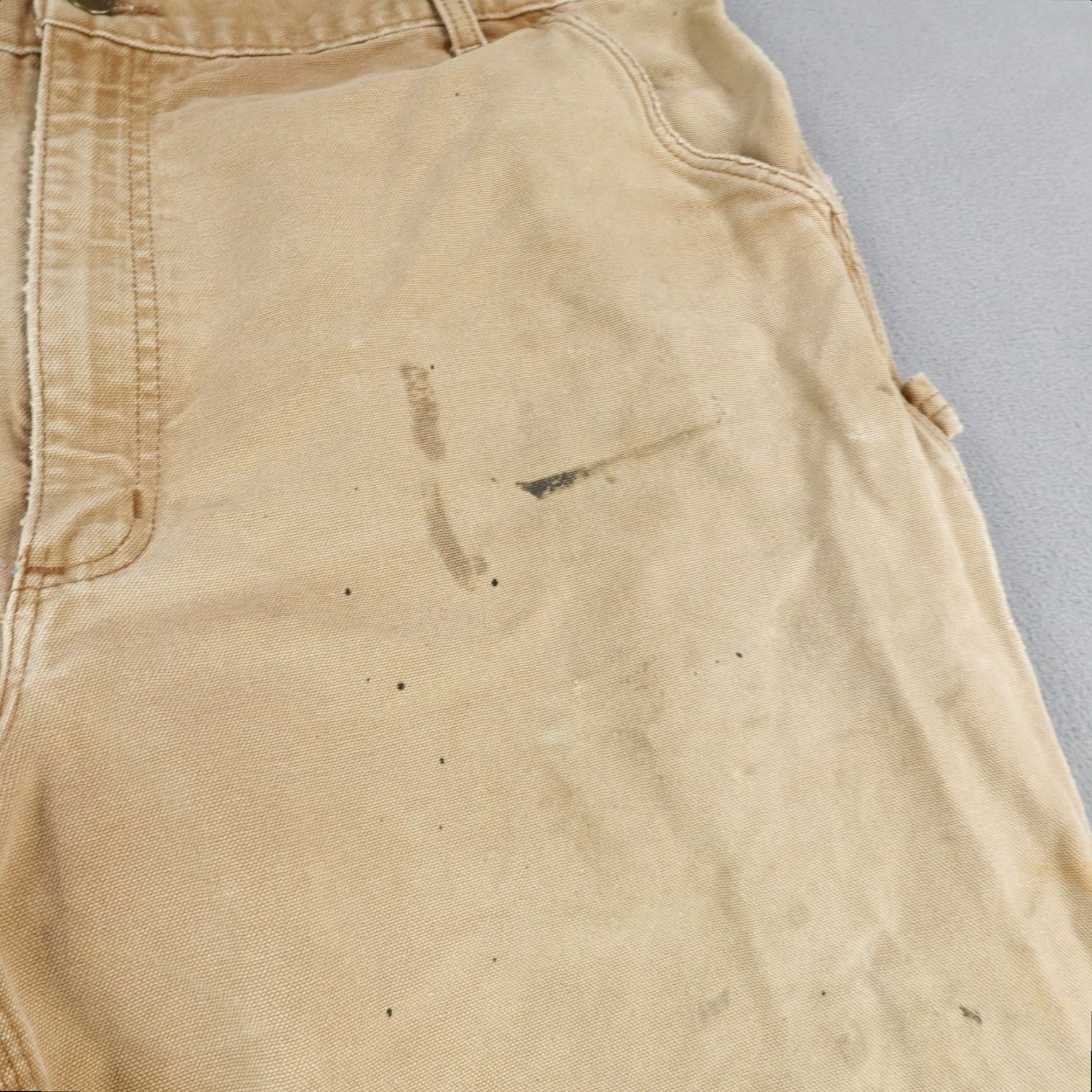 Carhartt Carhartt Pants Mens 42x34 Brown Canvas Duck Dungaree Fit Carpenter Straight Cotton Workwear Mens Brown Canvas Size US 41 - 4 Thumbnail