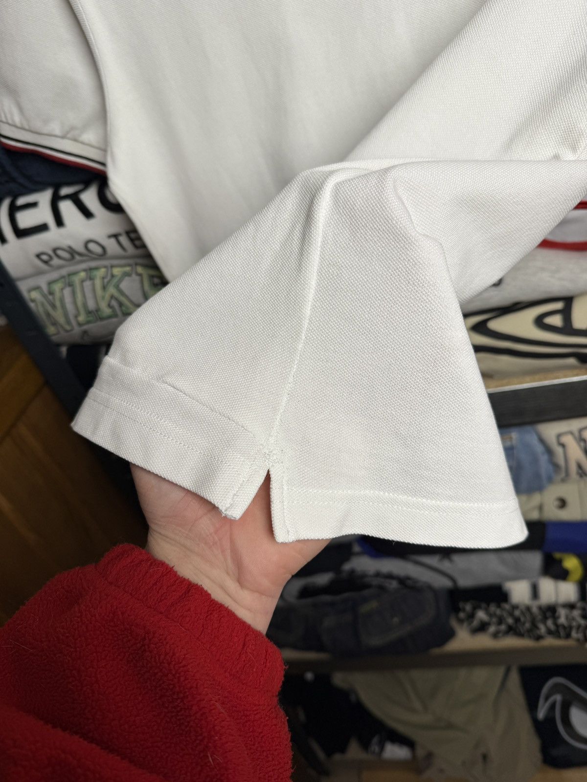Prada Prada White Tab Polo T Shirt Luxury Size US M / EU 48-50 / 2 - 12 Thumbnail