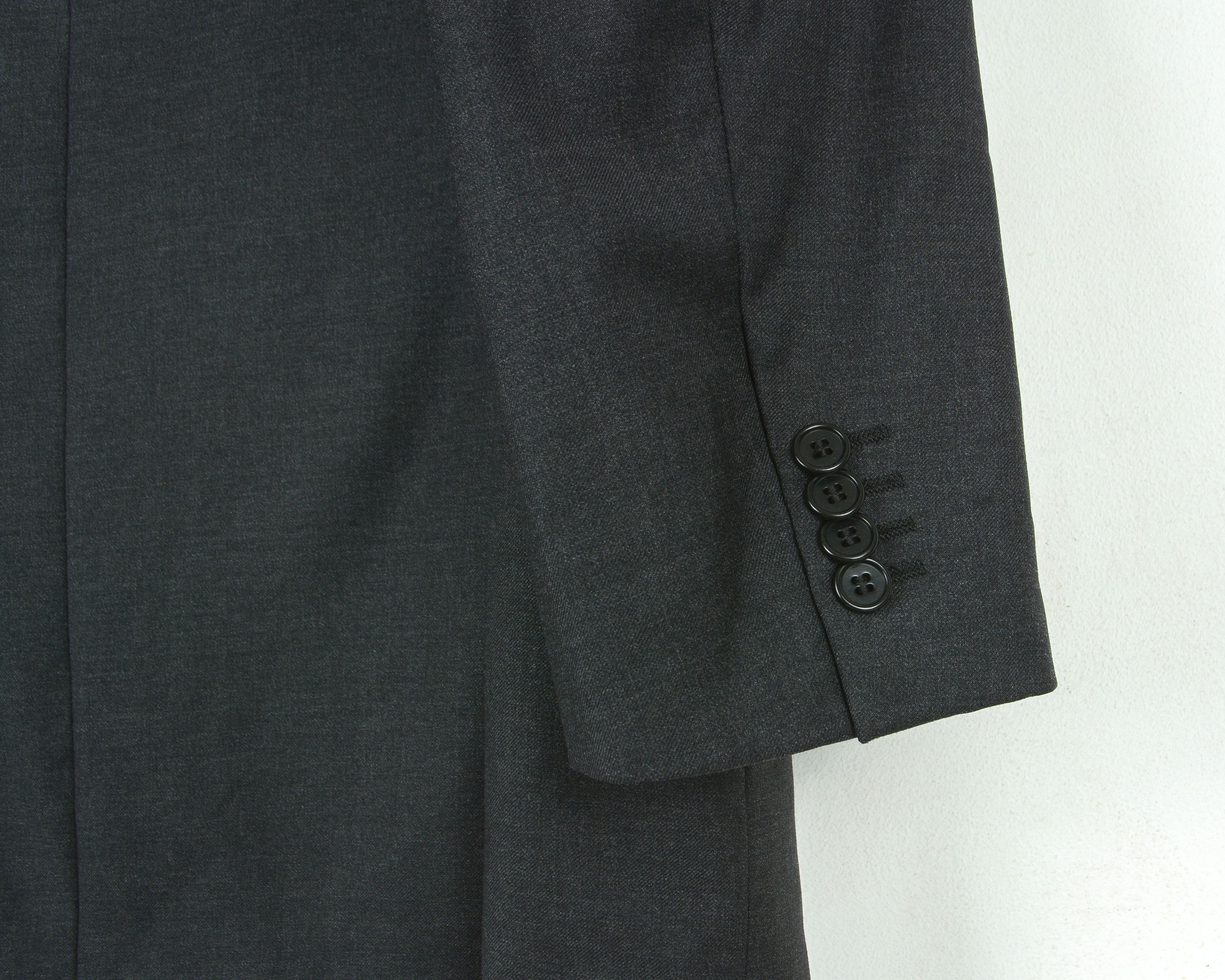 Designer TORNABUONI $980 Luxury Charcoal Italian Wool Blazer Jacket Size 38R - 5 Thumbnail