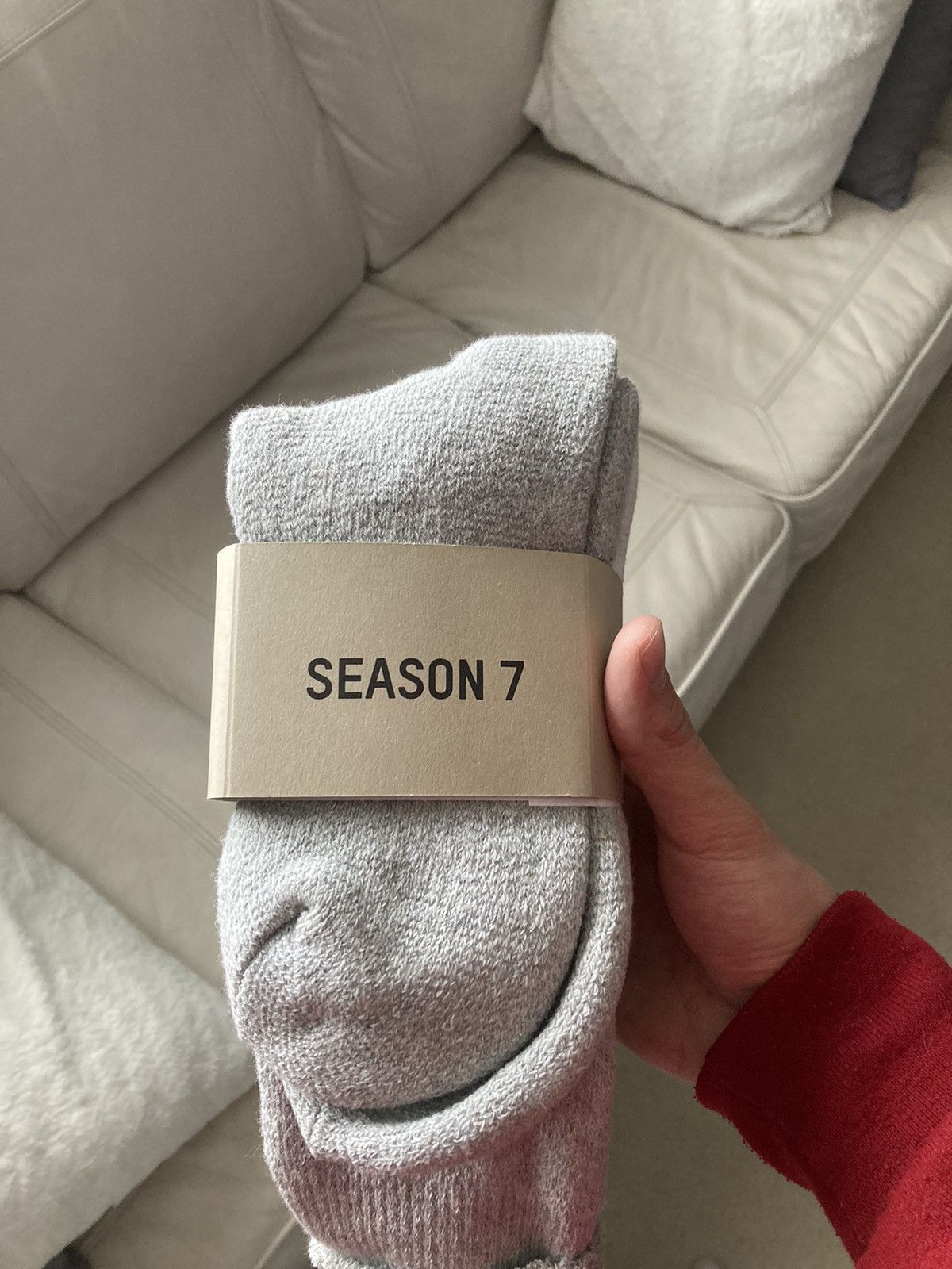 adidas gazelle silver green womens Yeezy Season 7 Bouclette Socks (3-Pack) In Tone Four