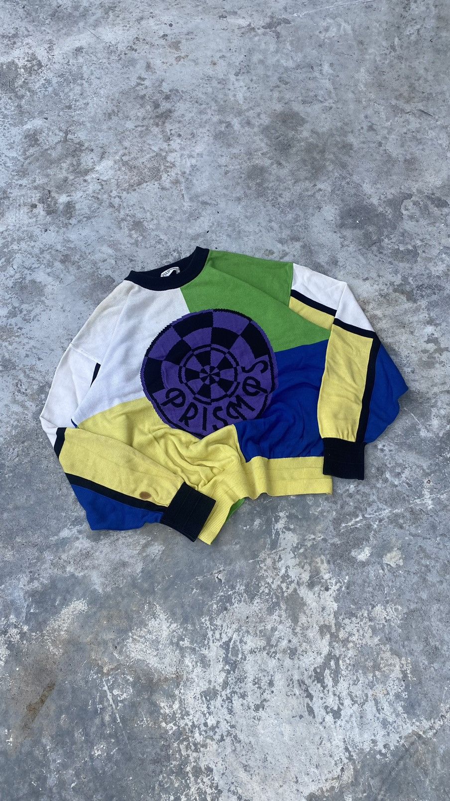 Designer × Vintage Pia Sports Ugly Knit Sweater 80s Size US L / EU 52-54 / 3 - 3 Thumbnail