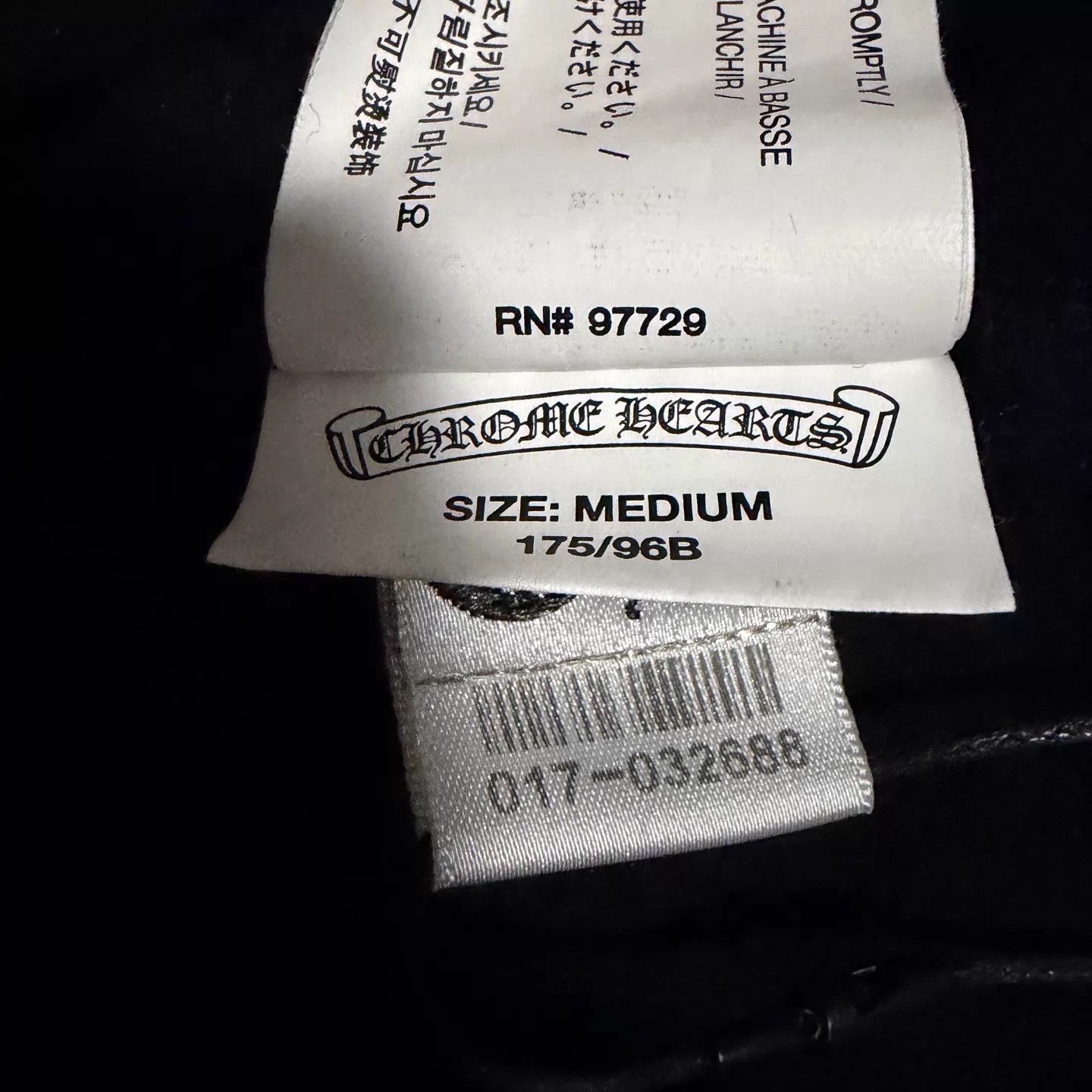 Chrome Hearts Chrome Hearts Black 3-Element Back Hoodie M Size US M / EU 48-50 / 2 - 5 Thumbnail