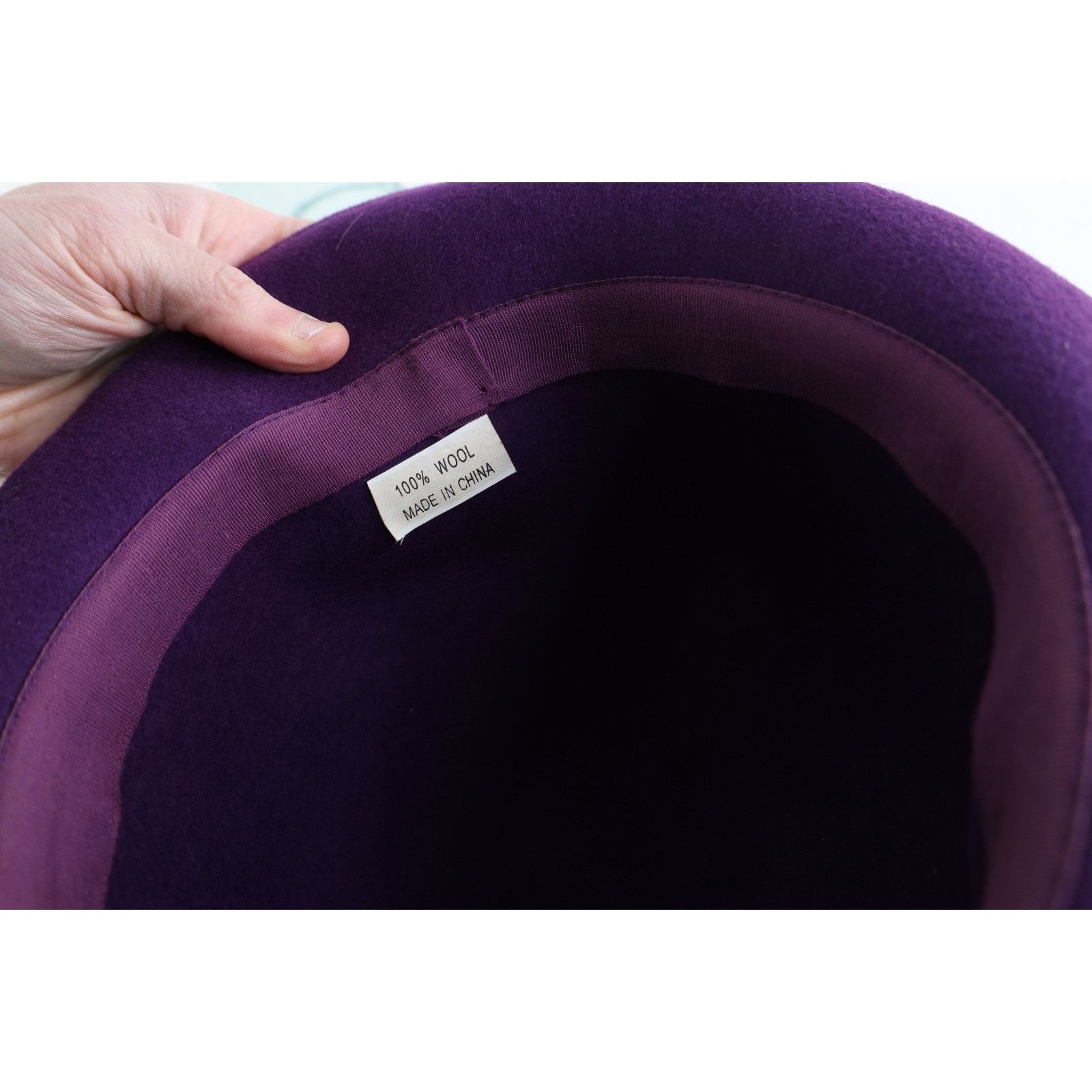 Vintage Vintage 90s Boho Chic Felt Wool Button Cloche Bowler Hat Size ONE SIZE - 8 Thumbnail