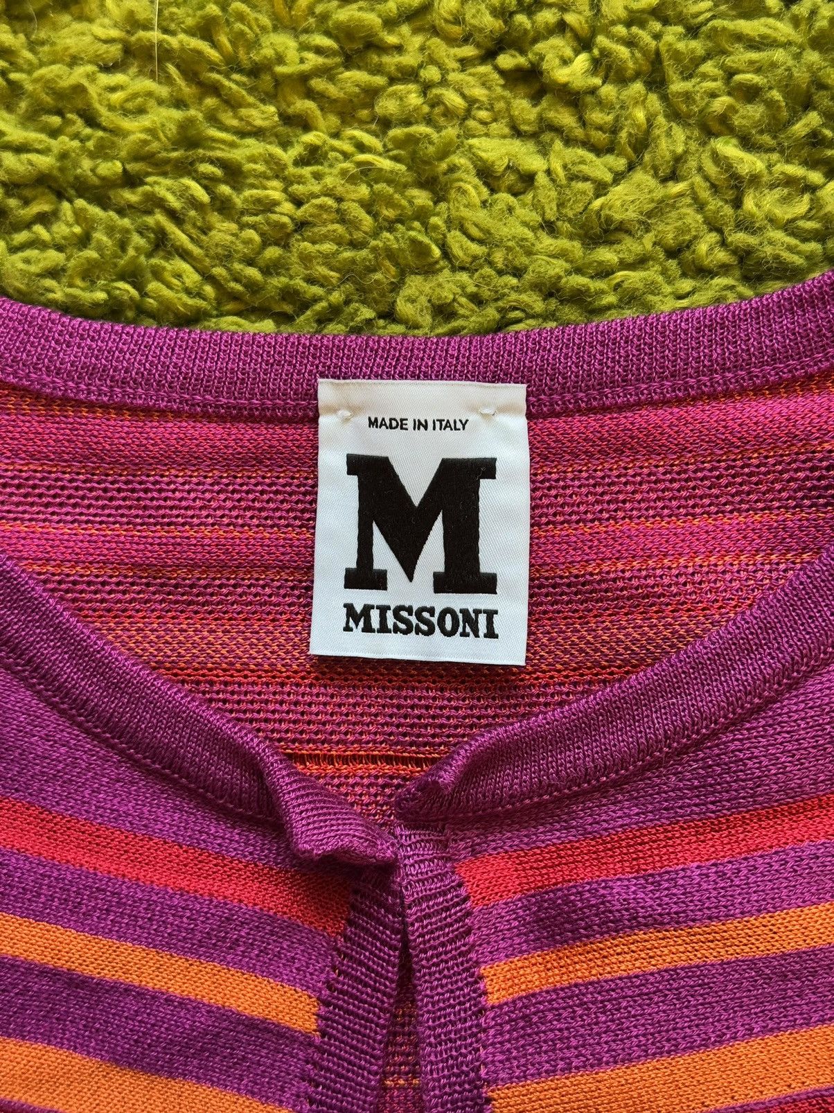 Designer × Missoni Missoni coloured striped cardigan sweater Size M / US 6-8 / IT 42-44 - 4 Thumbnail