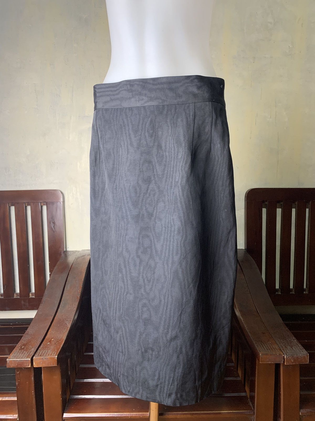 Christian Dior Monsieur 2000s Christian Dior Coordonnes Wavey Tail Formal Skirt Size 27" / US 4 / IT 40 - 2 Thumbnail