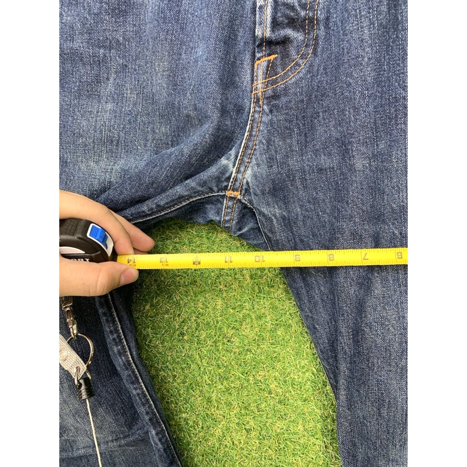 Abercrombie & Fitch Abercrombie & Fitch Jeans Mens 32x34 Athletic Slim Skinny Blue Denim Cotton Polyester Stretch Preppy 4-Pocket 5-Pocket Buckle Bke Modern Size US 32 / EU 48 - 7 Thumbnail